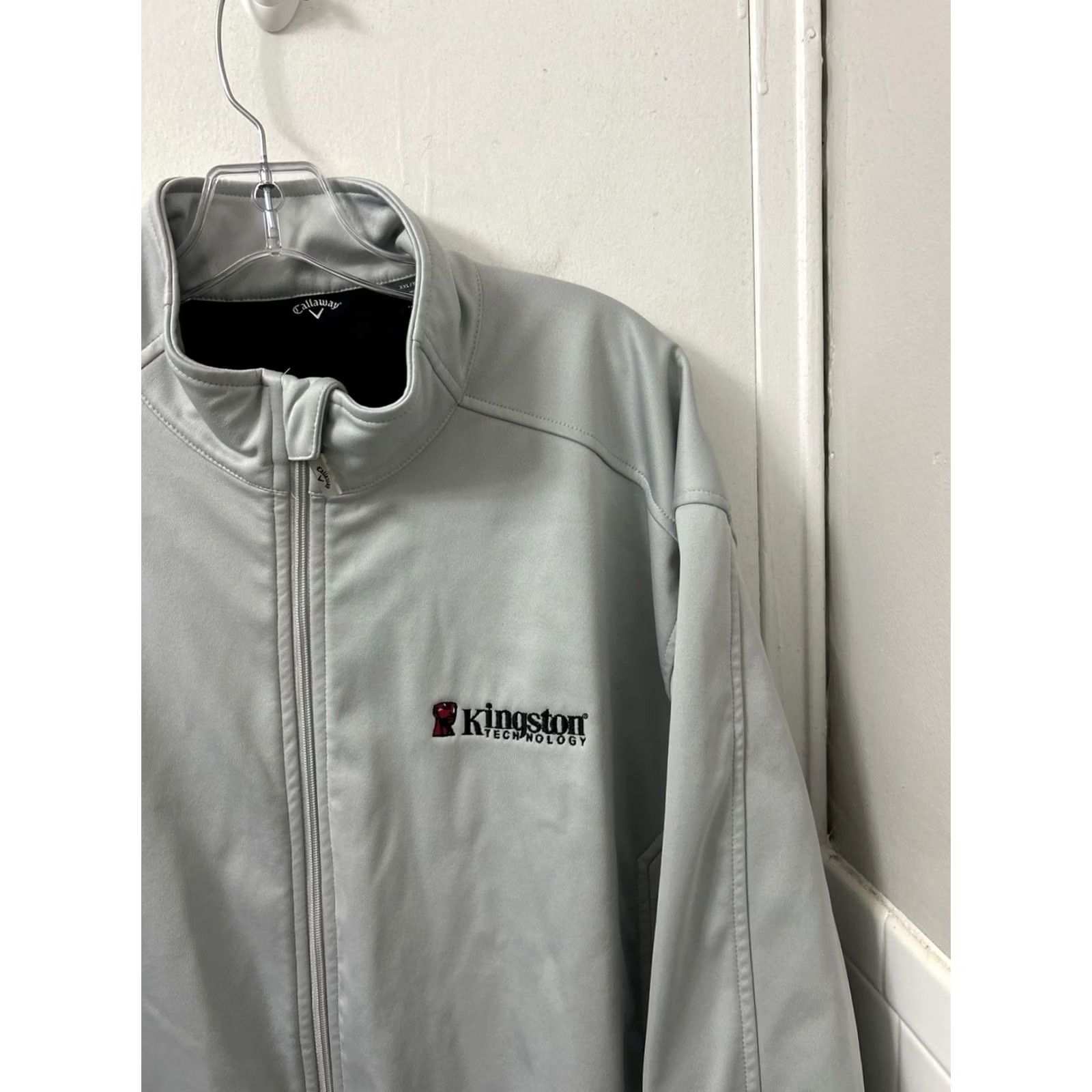 Callaway Callaway Jacket Mens 2XL Gray Softshell Fleece Lined Bomber Zip Full Zip Wind-Resistant Casual Workwear Golf Lessons Size US XXL / EU 58 / 5 - 4 Thumbnail