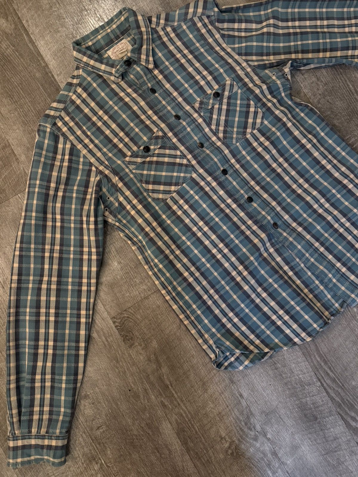 RRL Ralph Lauren RRL 1990s Work Shirt – Early 1st gen Tag – Vintage Plaid Size US M / EU 48-50 / 2 - 1 Thumbnail