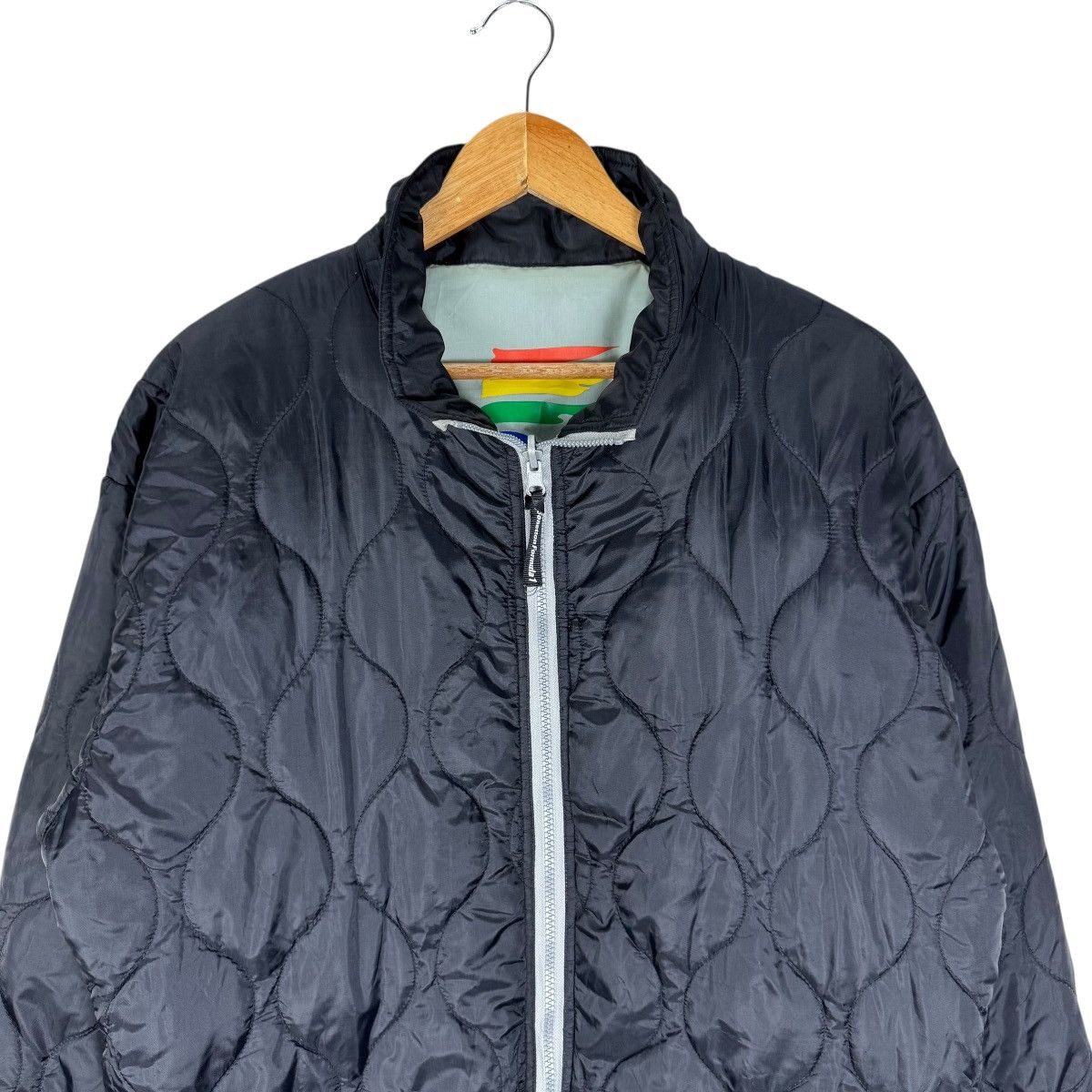 Benetton 🌟BENETTON F1 RACING REVERSIBLE QUILT JACKET Size US L / EU 52-54 / 3 - 12 Thumbnail