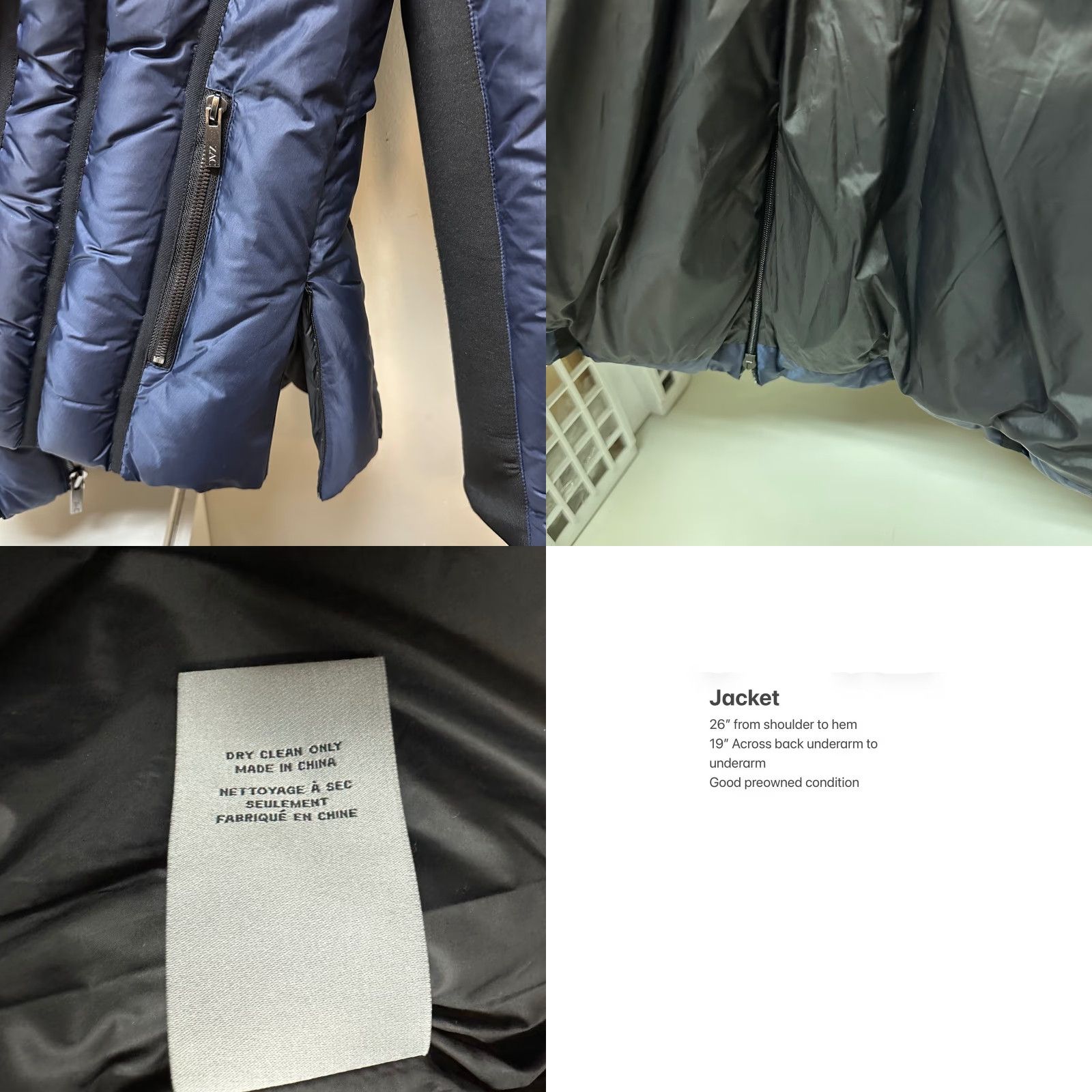 Zac Posen Zac Posen Navy Down Quilted Puffer Jacket with Faux Fur Hood Size XL Women Jacket XL Navy Down Quilted Puffer Fur Trim Zip Front Casual Winter Size XL / US 12-14 / IT 48-50 - 8 Thumbnail