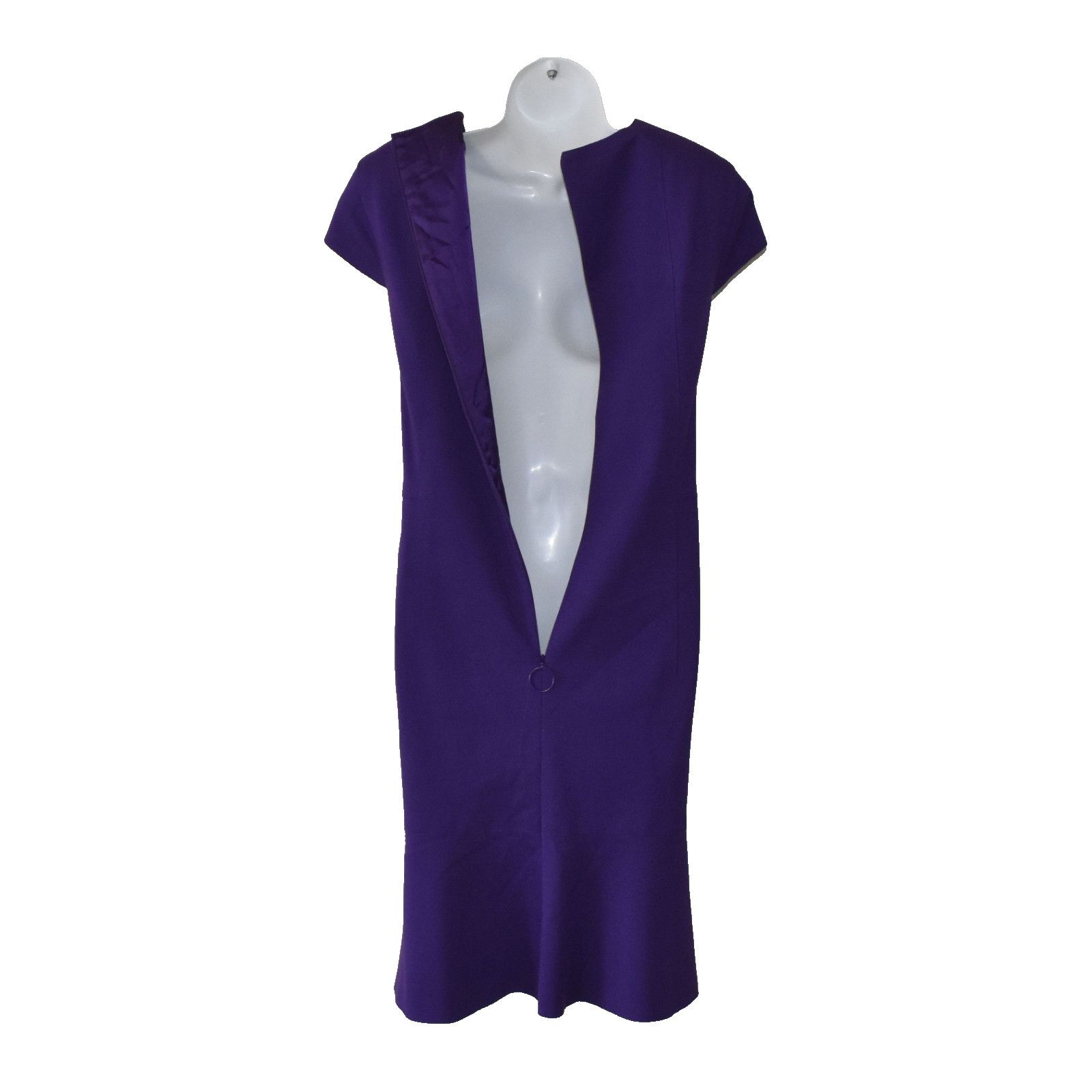 Akris AKRIS PUNTO Purple Jersey Cutout Sheath Dress Size US 14 Size XL / US 12-14 / IT 48-50 - 5 Thumbnail