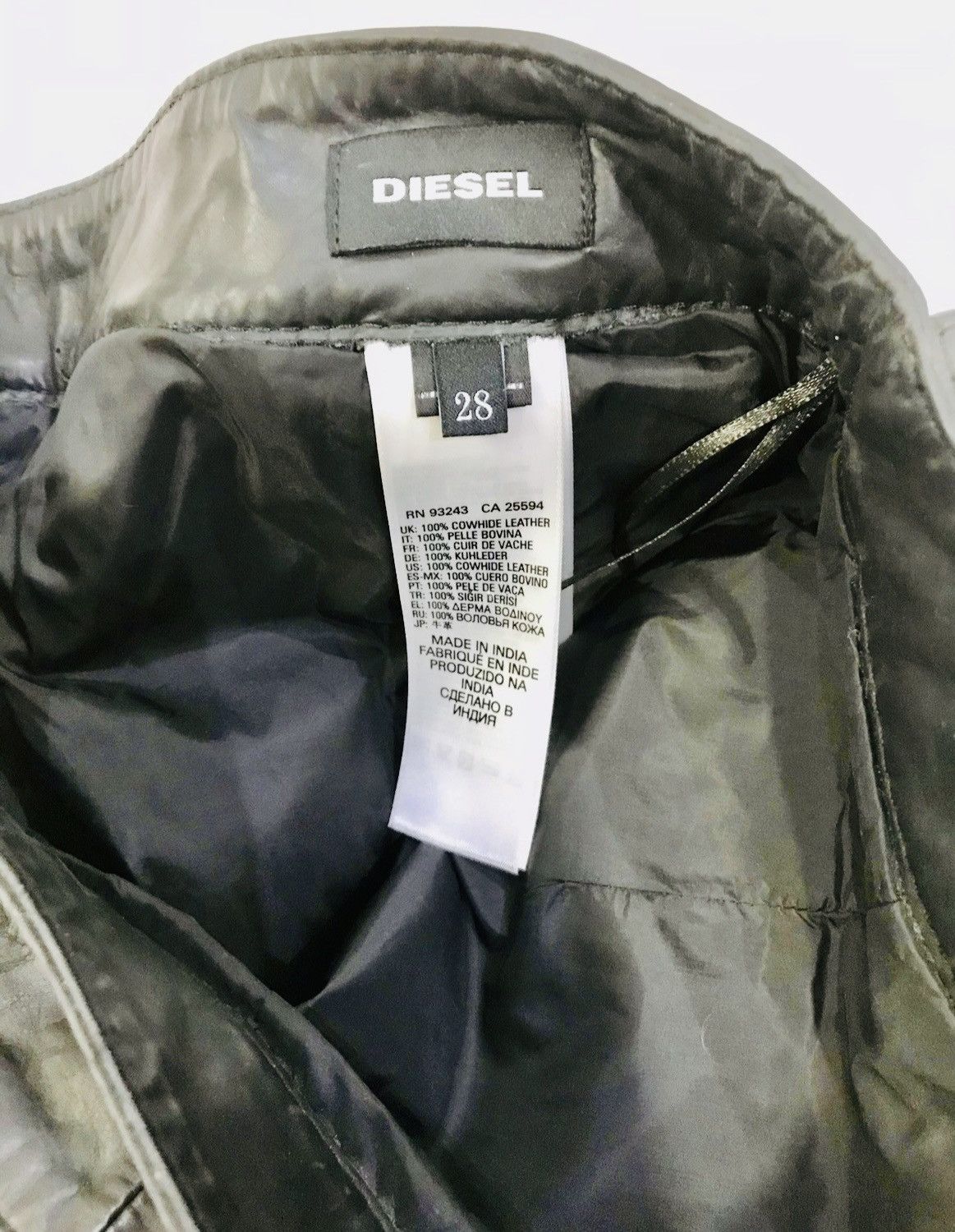 Diesel Diesel P-MONTE-L Leather trousers Size US 28 / EU 44 - 8 Thumbnail