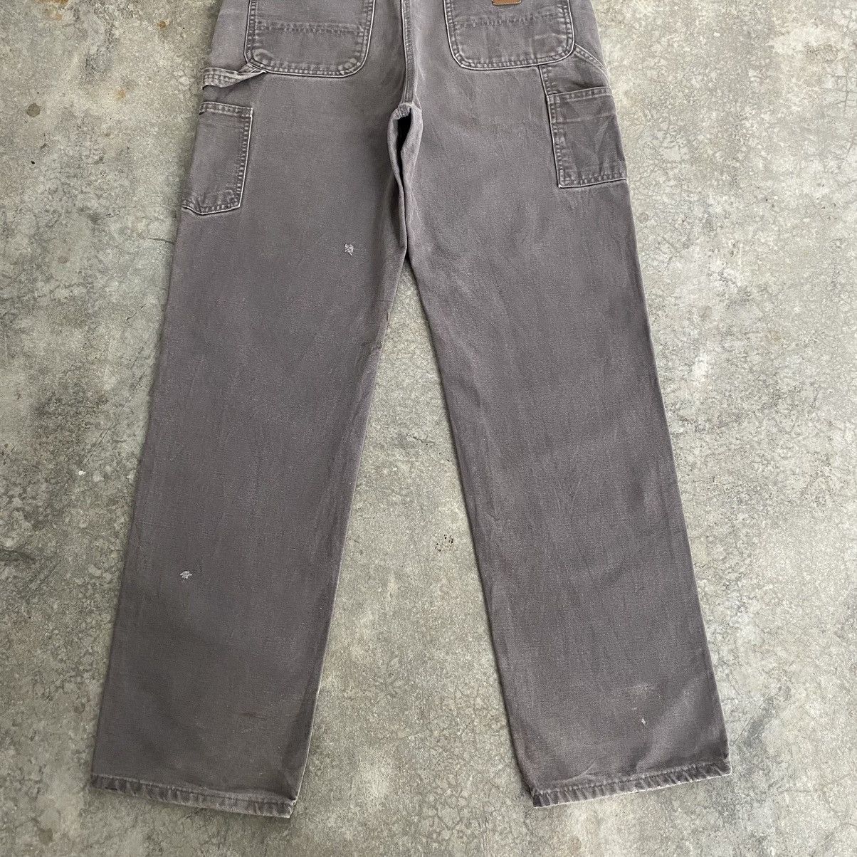 Carhartt Vintage Carhartt Faded Charcoal Grey Ripped Carpenter Pants Size US 34 / EU 50 - 15 Thumbnail