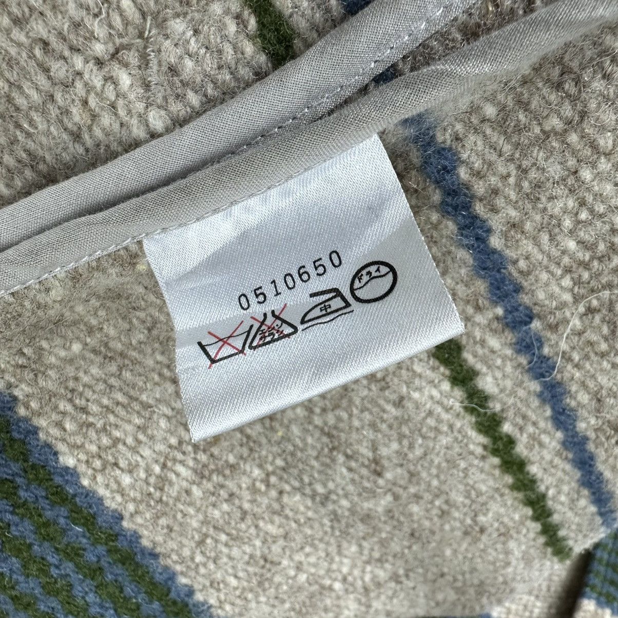 Japanese Brand IXIZ HOODIE STRIPED WOOL LONG JACKET Size US L / EU 52-54 / 3 - 11 Thumbnail