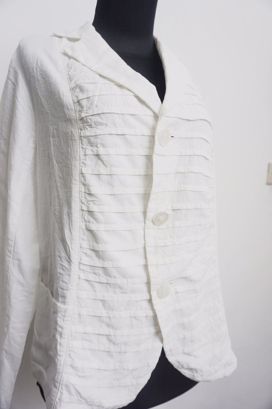 Issey Miyake × Japanese Brand Issey miyake Plantation line stripe pattern Size M / US 6-8 / IT 42-44 - 3 Thumbnail