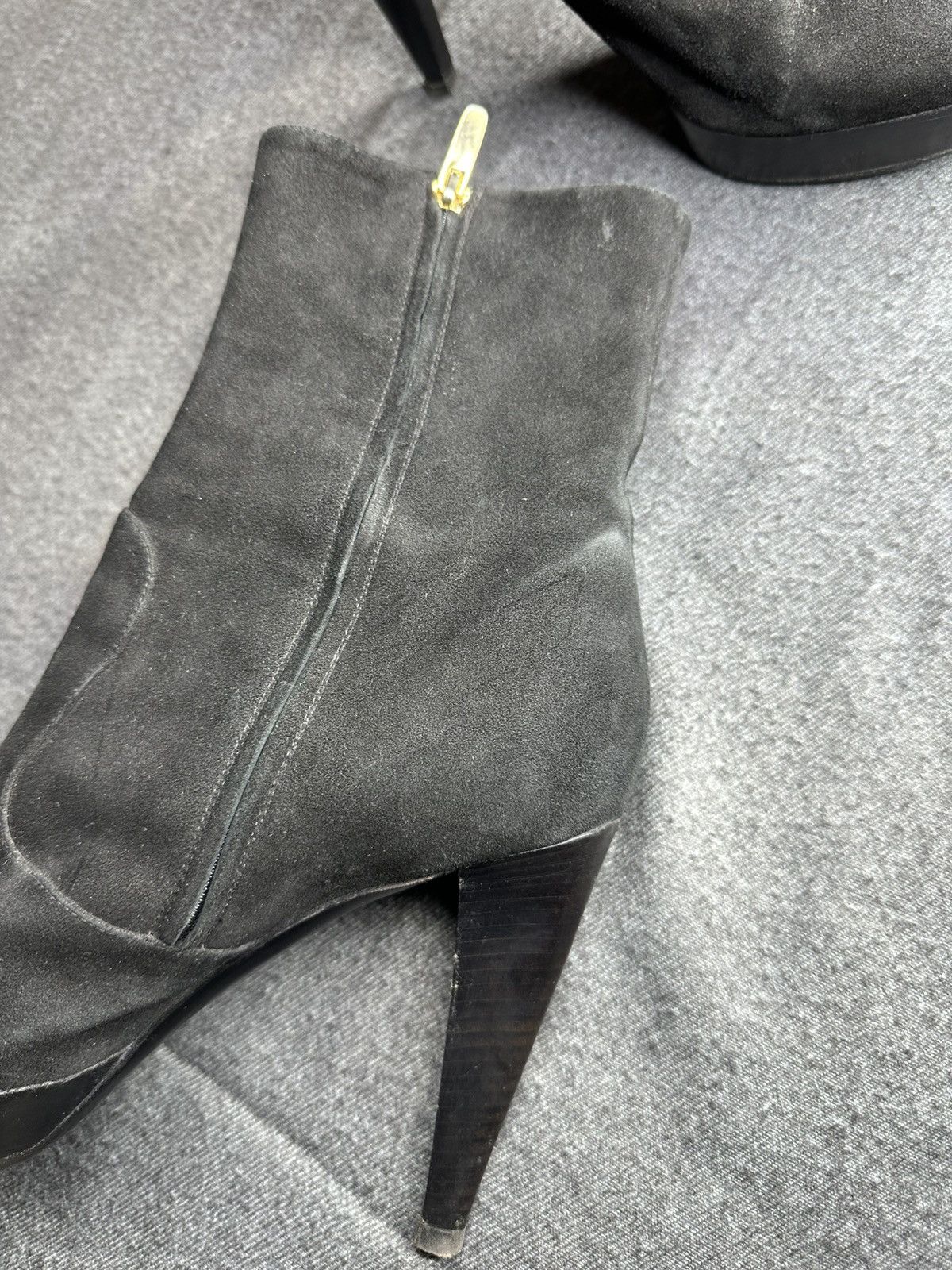 Sergio Rossi Sergio Rossi Suede Ankle Boots High Heel Platform Size 39.5 Size US 8.5 / IT 38.5 - 15 Thumbnail