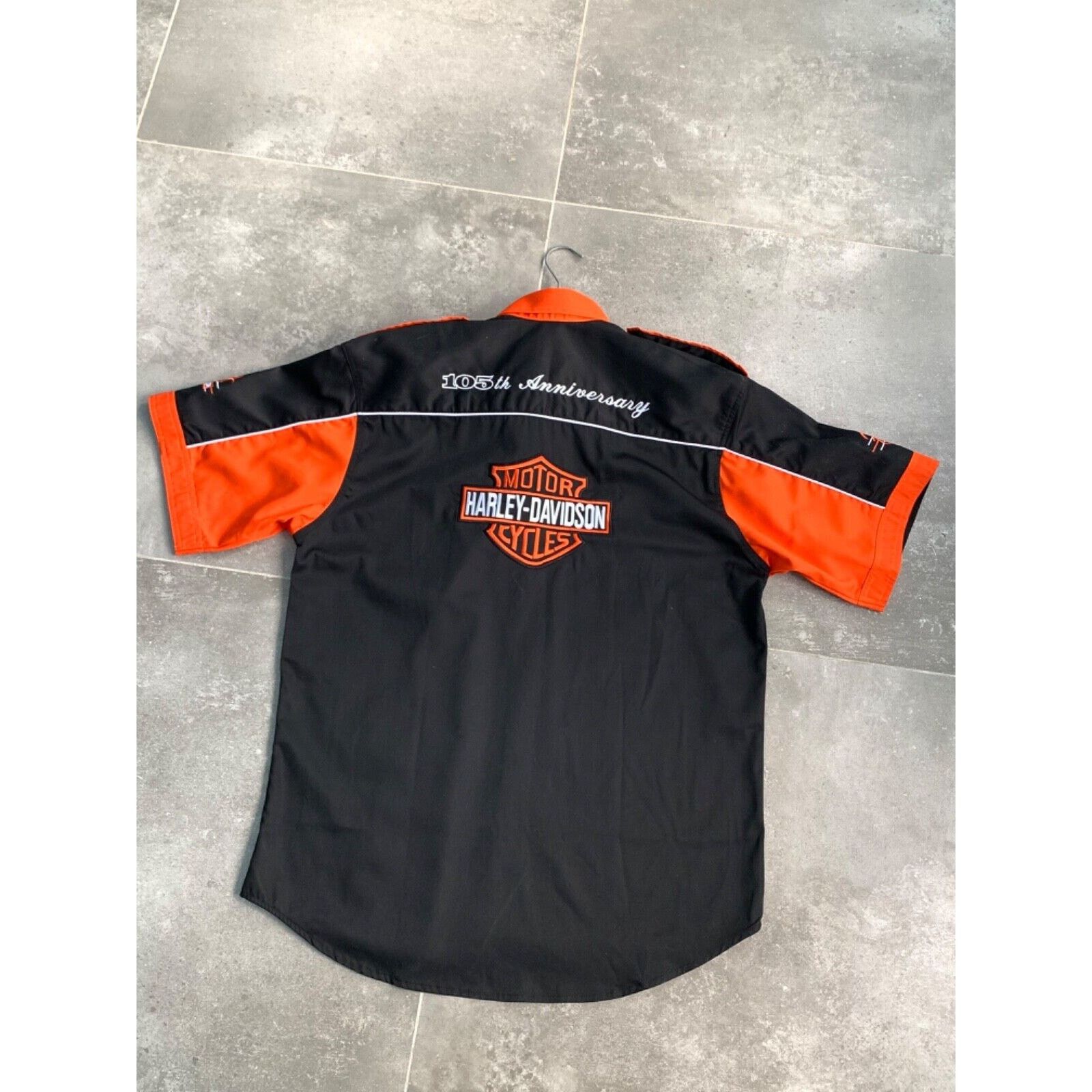 Harley Davidson Men's HARLEY DAVIDSON Biker Moto Embroidered Logo Shirt XL Size US XL / EU 56 / 4 - 3 Thumbnail