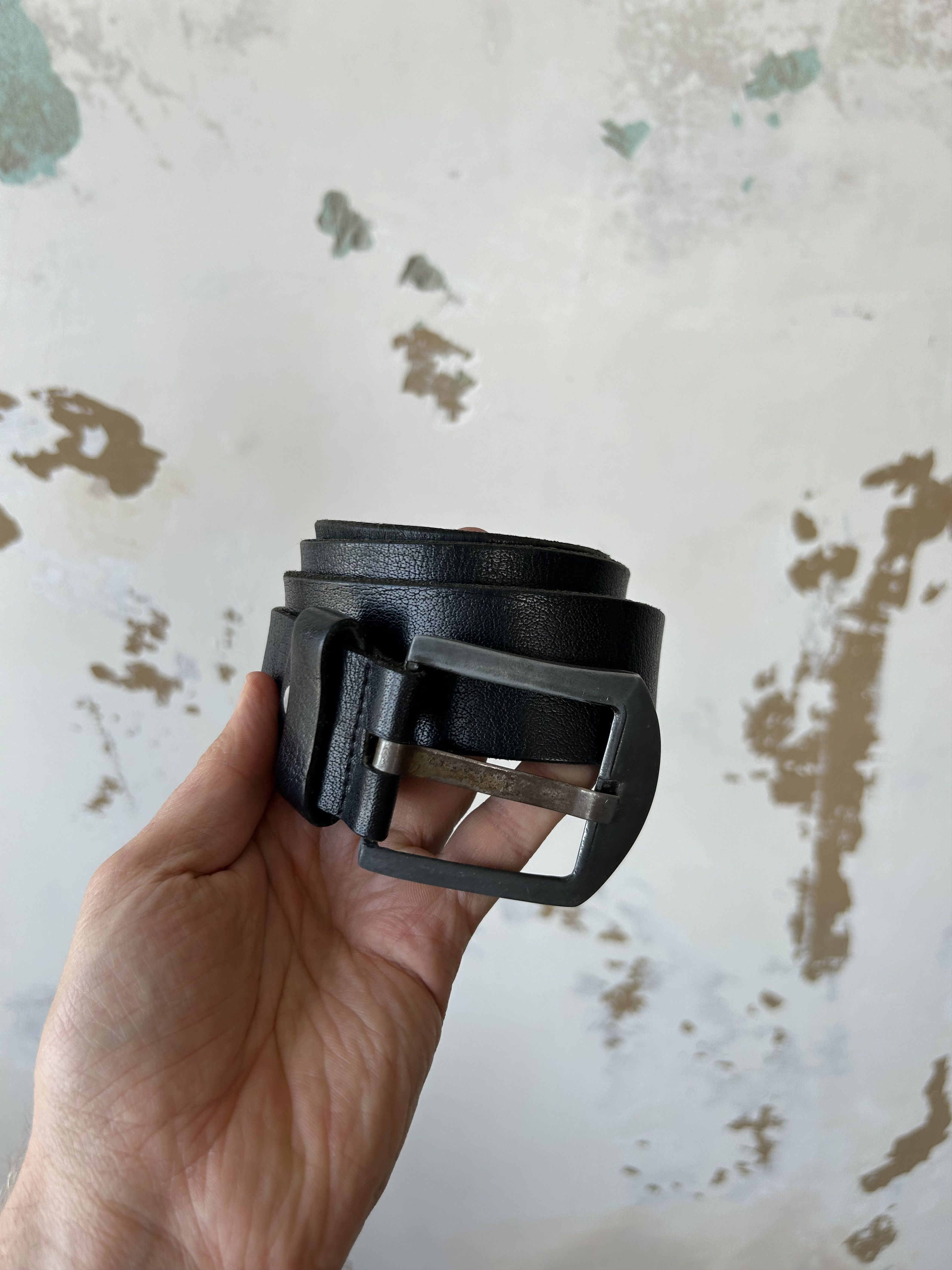 Japanese Brand × Vintage Y2K Vintage Leather Belt Avant Garde distressed Size ONE SIZE - 2 Thumbnail