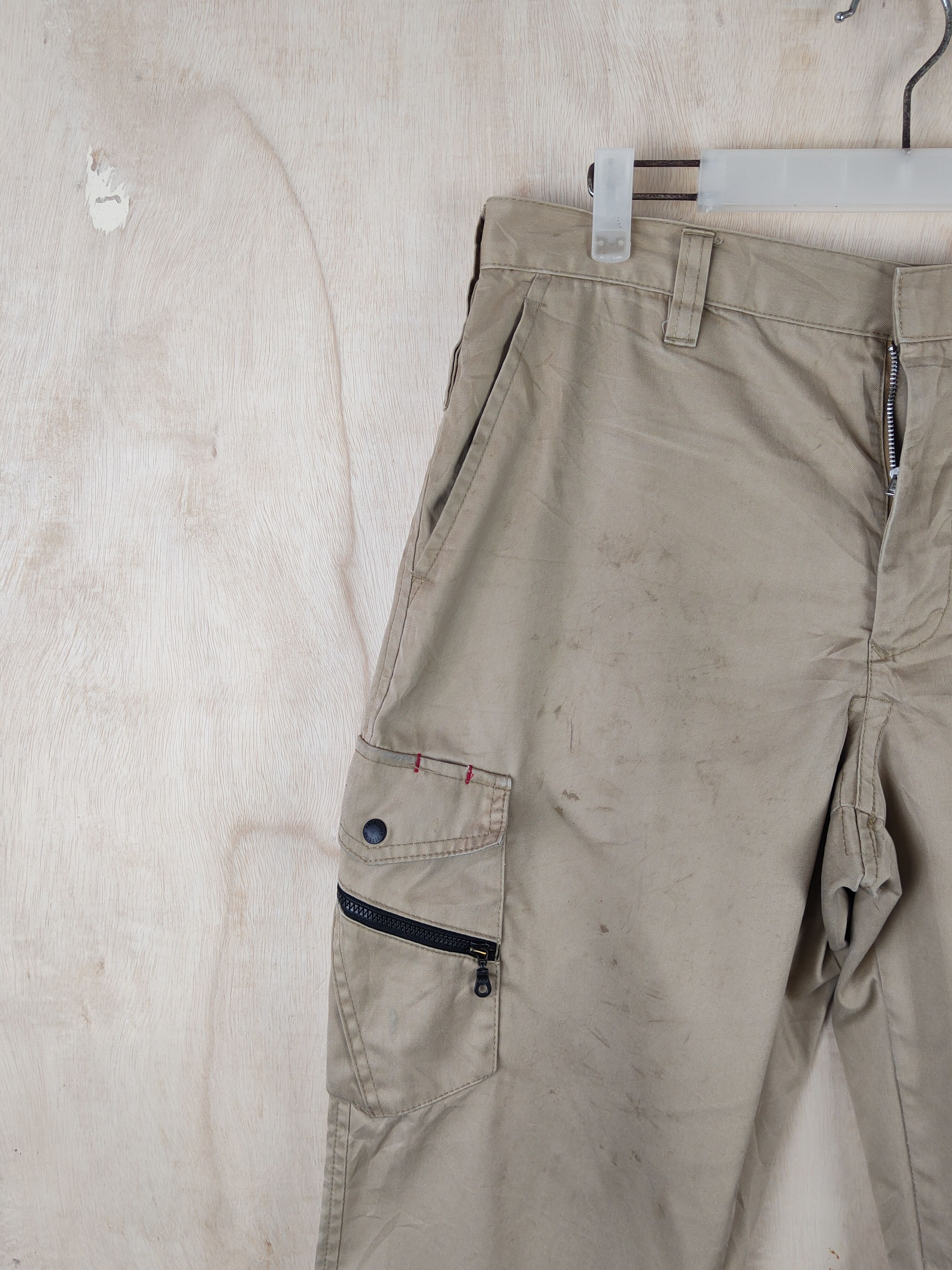 Japanese Brand W.Impact Brown Multipocket Tactical Cargo Pants #S2486 Size US 33 - 3 Thumbnail