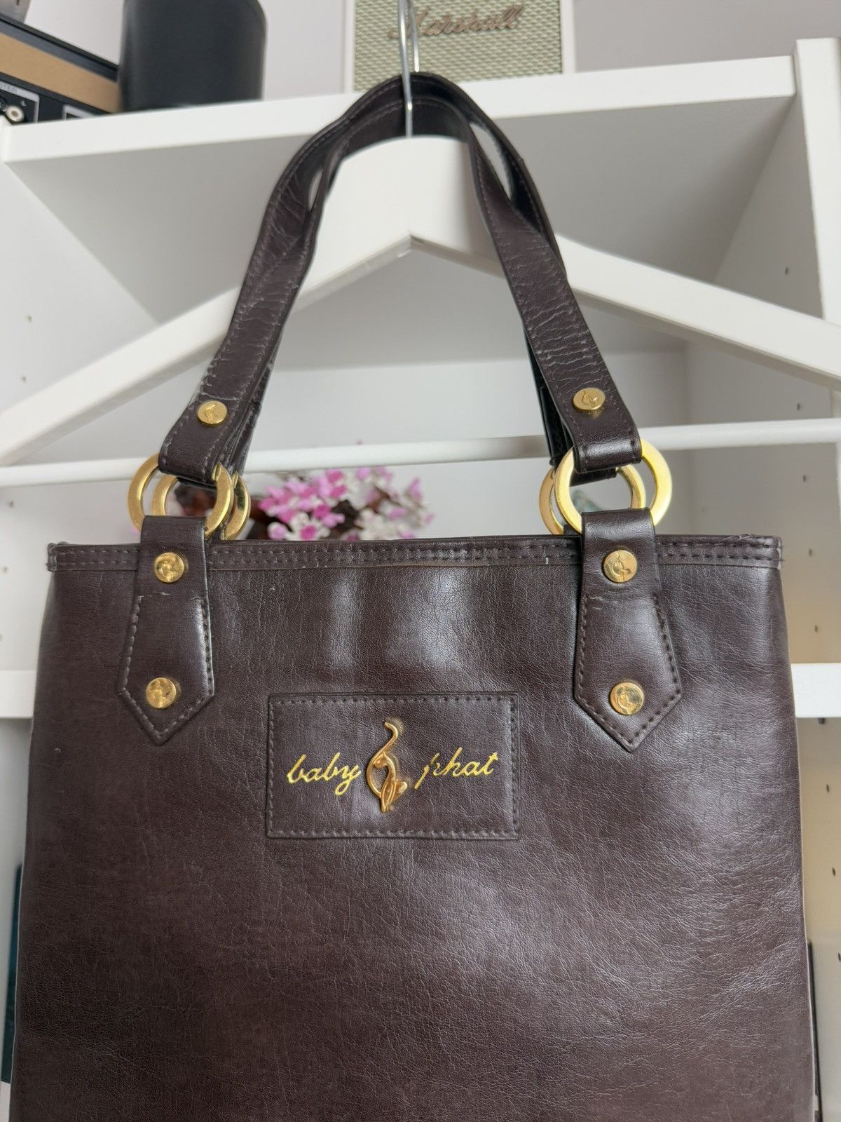Japanese Brand Vintage y2k Baby phat leather shoulder hand bag avantgarde Size ONE SIZE - 4 Thumbnail