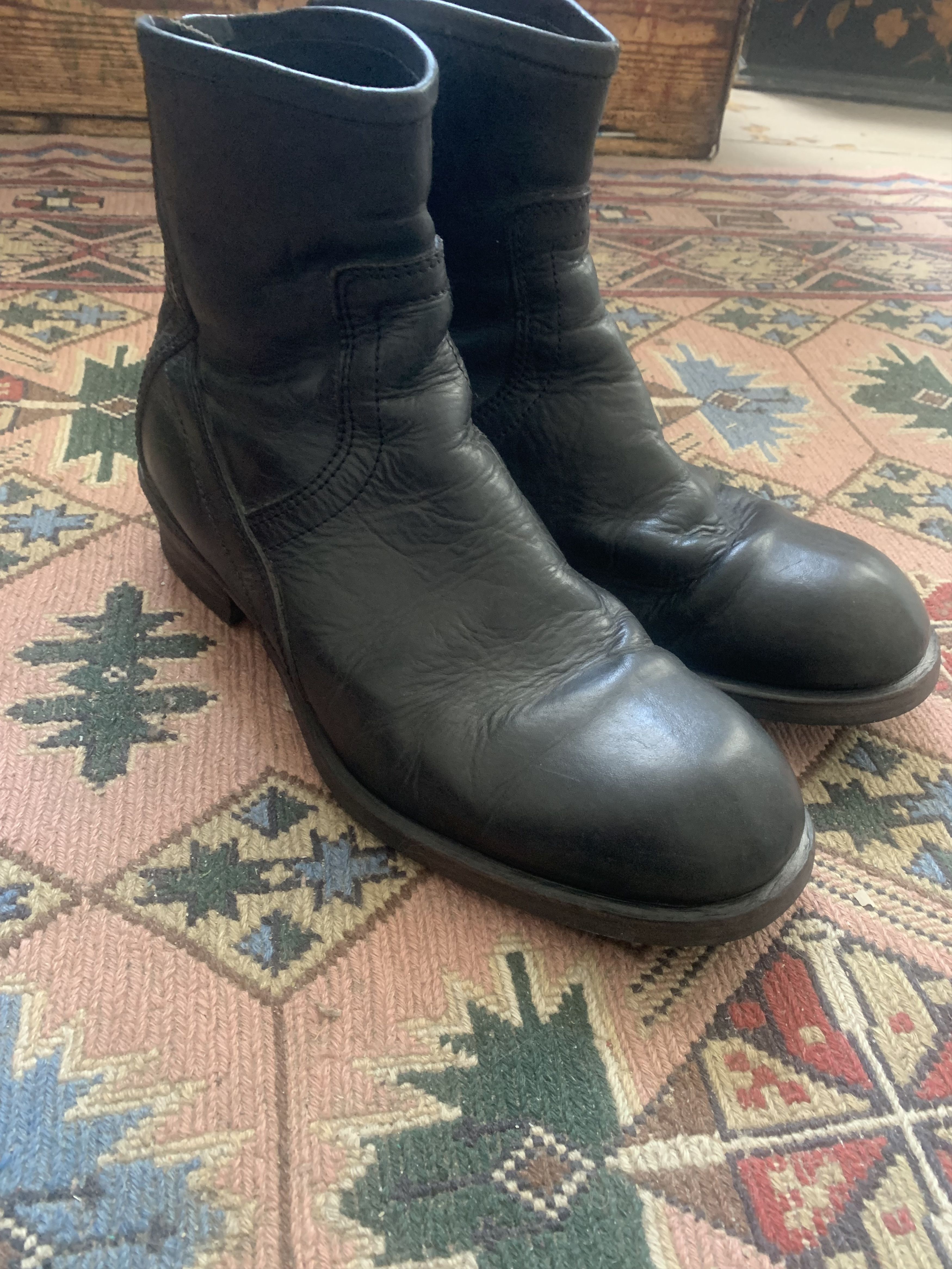 JULIUS COW SKIN Void military back zip JULIUS Cow Skin Painted