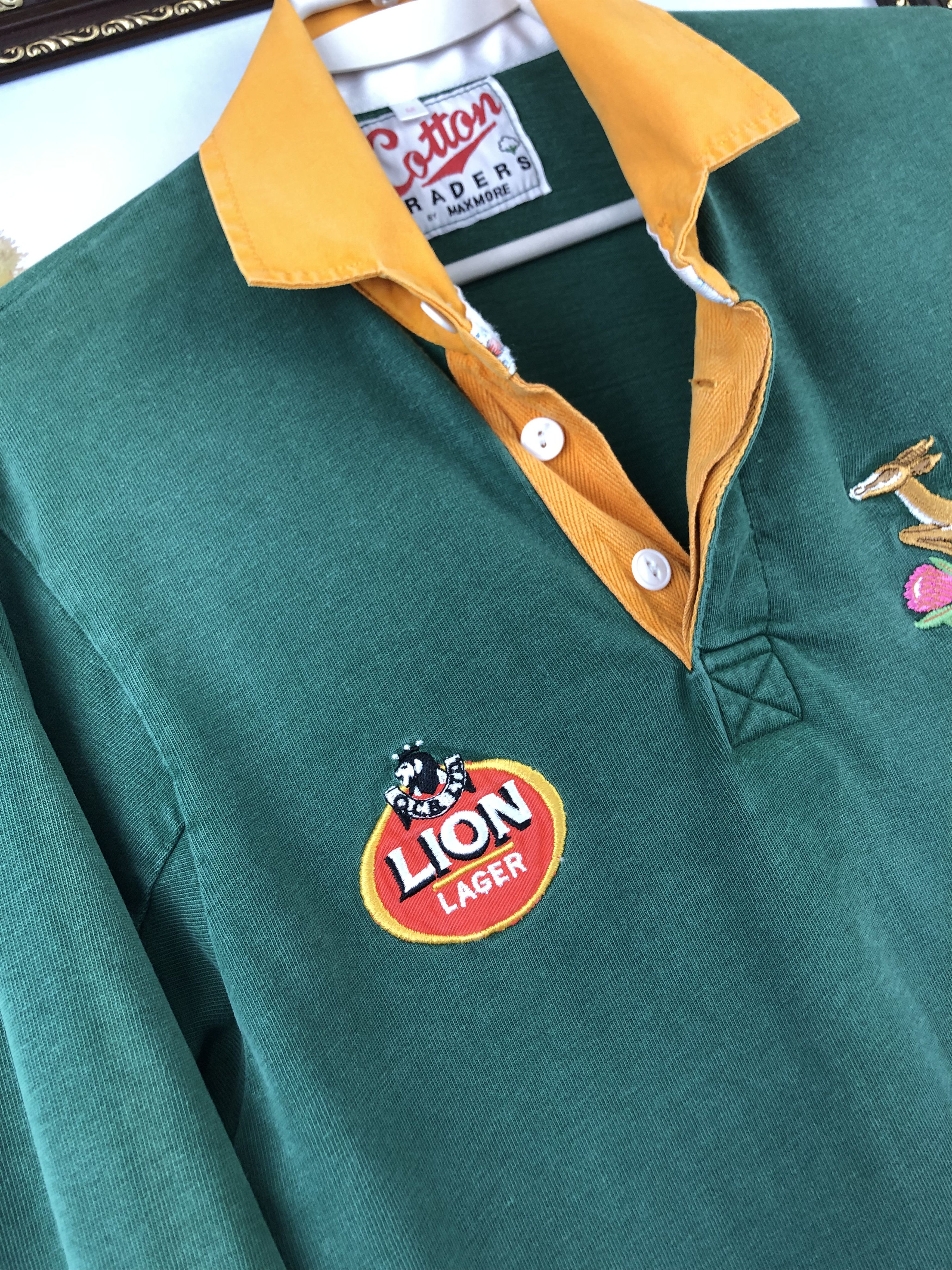 Vintage Vintage South Africa Rugby Union Jersey Cotton Traders Shirt Size US M / EU 48-50 / 2 - 6 Thumbnail