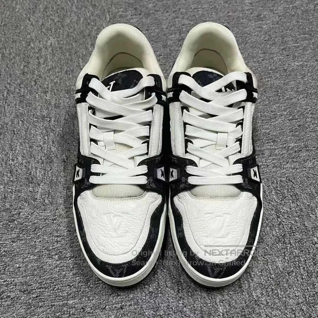 Louis Vuitton louis vuitton panda print low-top sneakers. Size US 8.5 / EU 41-42 - 2 Thumbnail