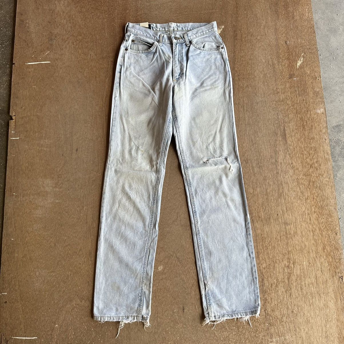 Lee VINTAGE LEE RIDERS JEANS LIGHTWASH DISTRESSED DENIM PANTS Size US 28 / EU 44 - 1 Thumbnail