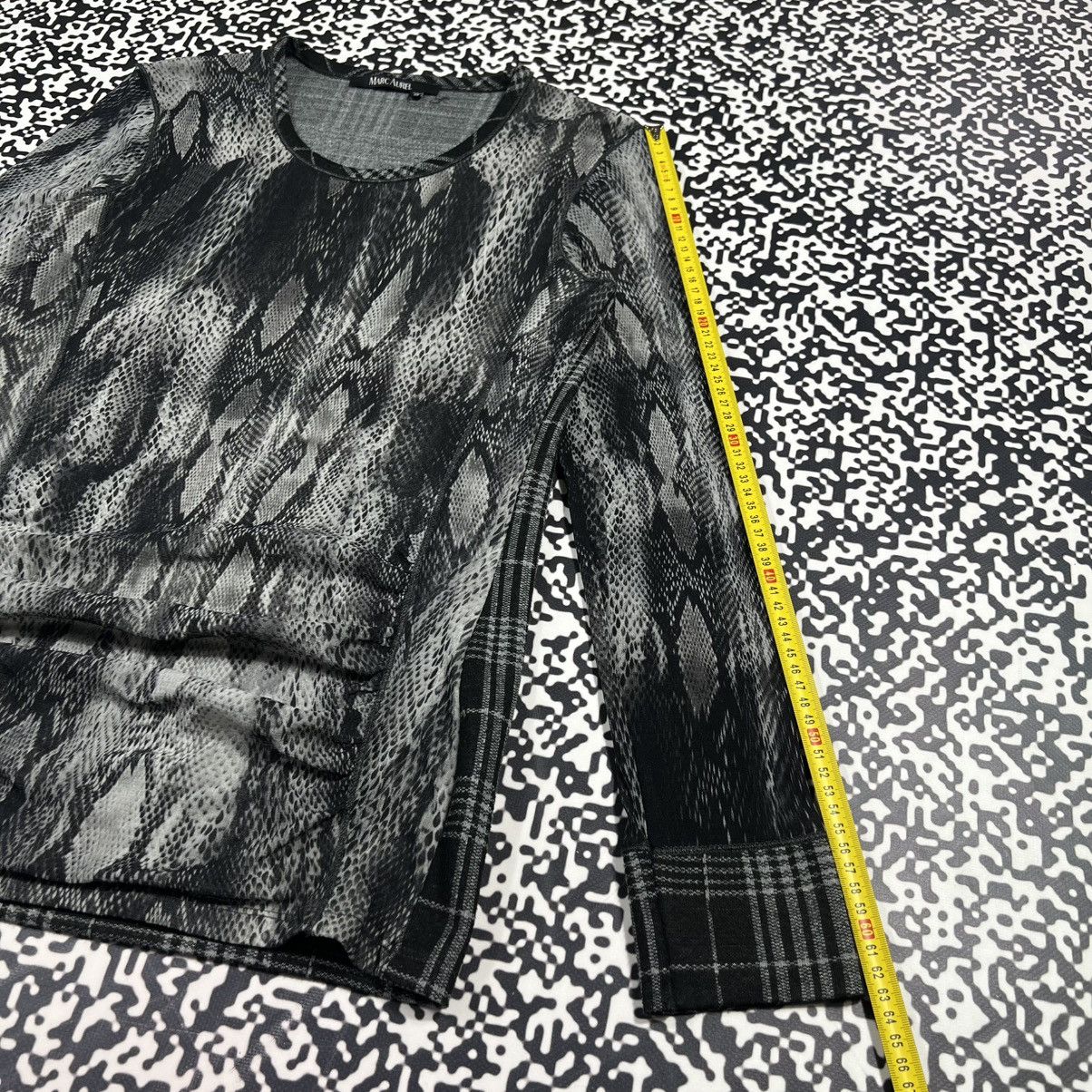 Japanese Brand Vintage Y2K Marc Aurel Snake Retro Mesh Longsleeve Size XL / US 12-14 / IT 48-50 - 20 Thumbnail