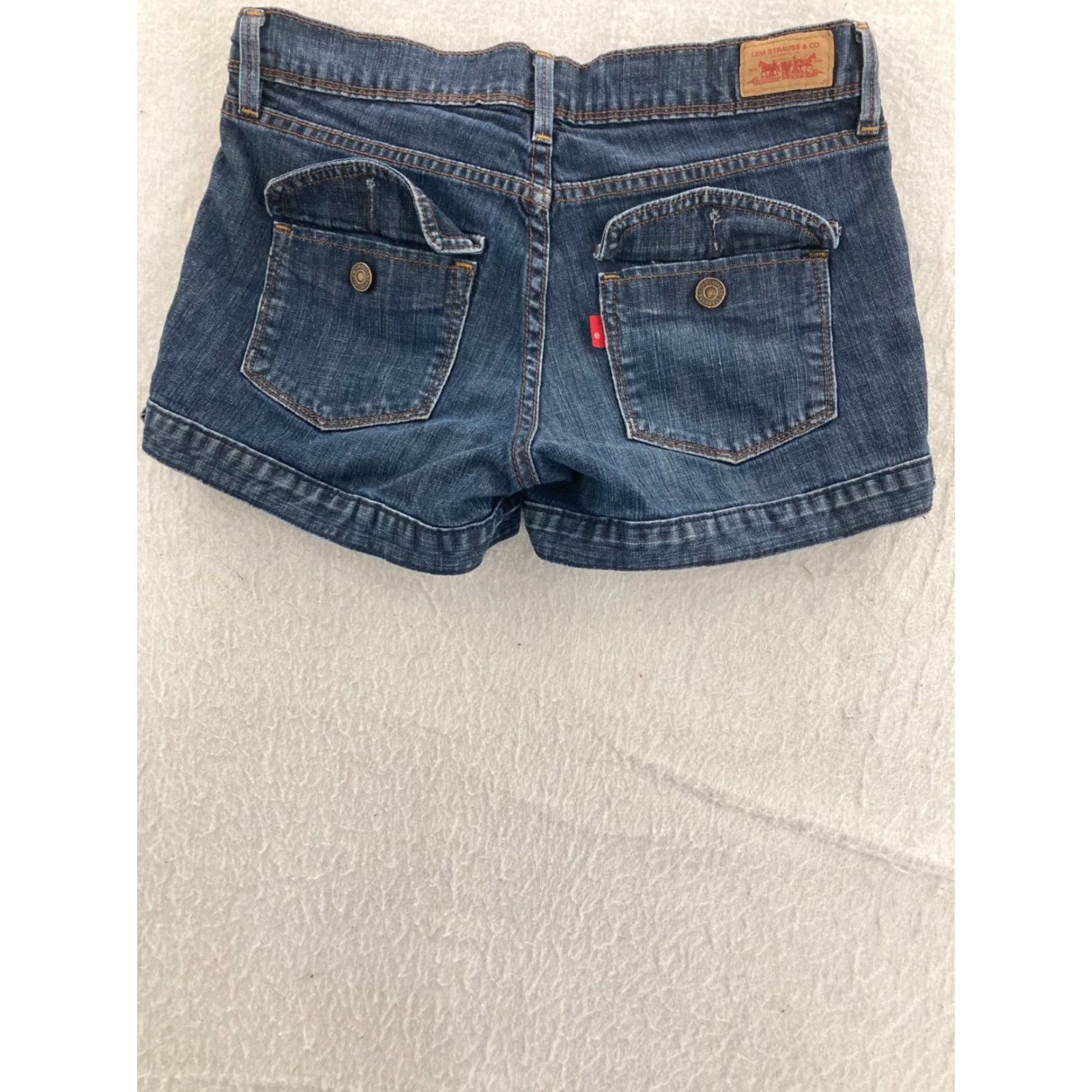 Levi's Levi's Shorts Womens 2 Blue Jean Mid Rise Stretch Shor ts Size 26" / US 2 / IT 38 - 6 Thumbnail