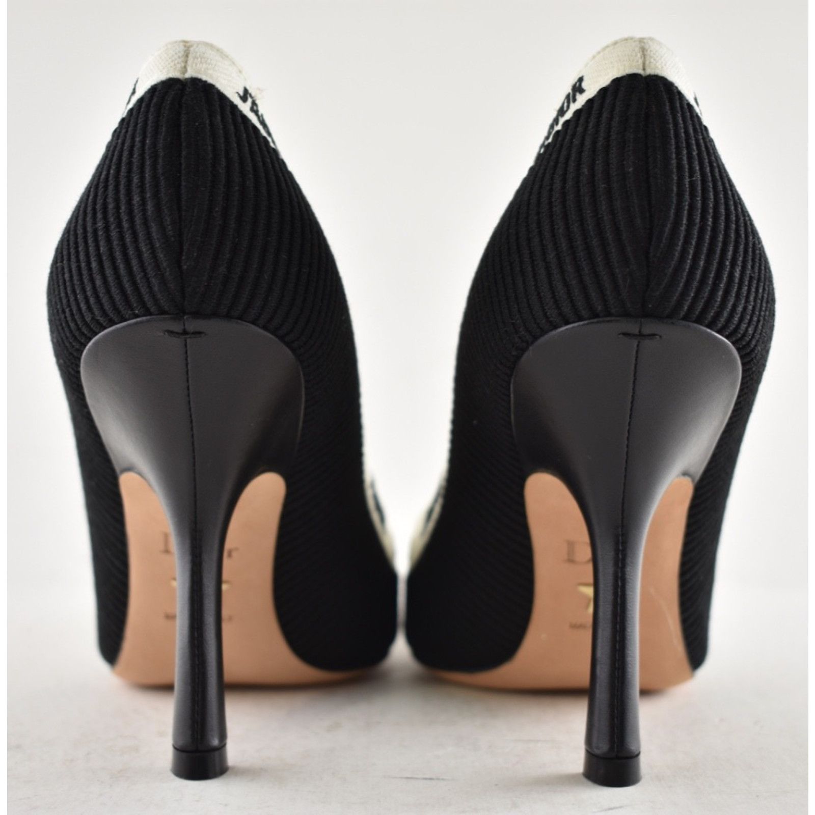 Dior Dior J'adior Jadior Black White Ribbon Logo Embroidered Size US 10.5 / IT 40.5 - 15 Thumbnail