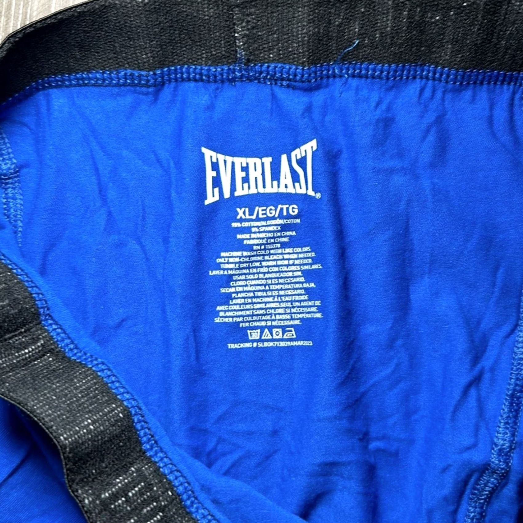 Everlast Everlast Boxer Brief Underwear XL Men Blue Cotton Stretch Regular Size Size 46R - 3 Thumbnail