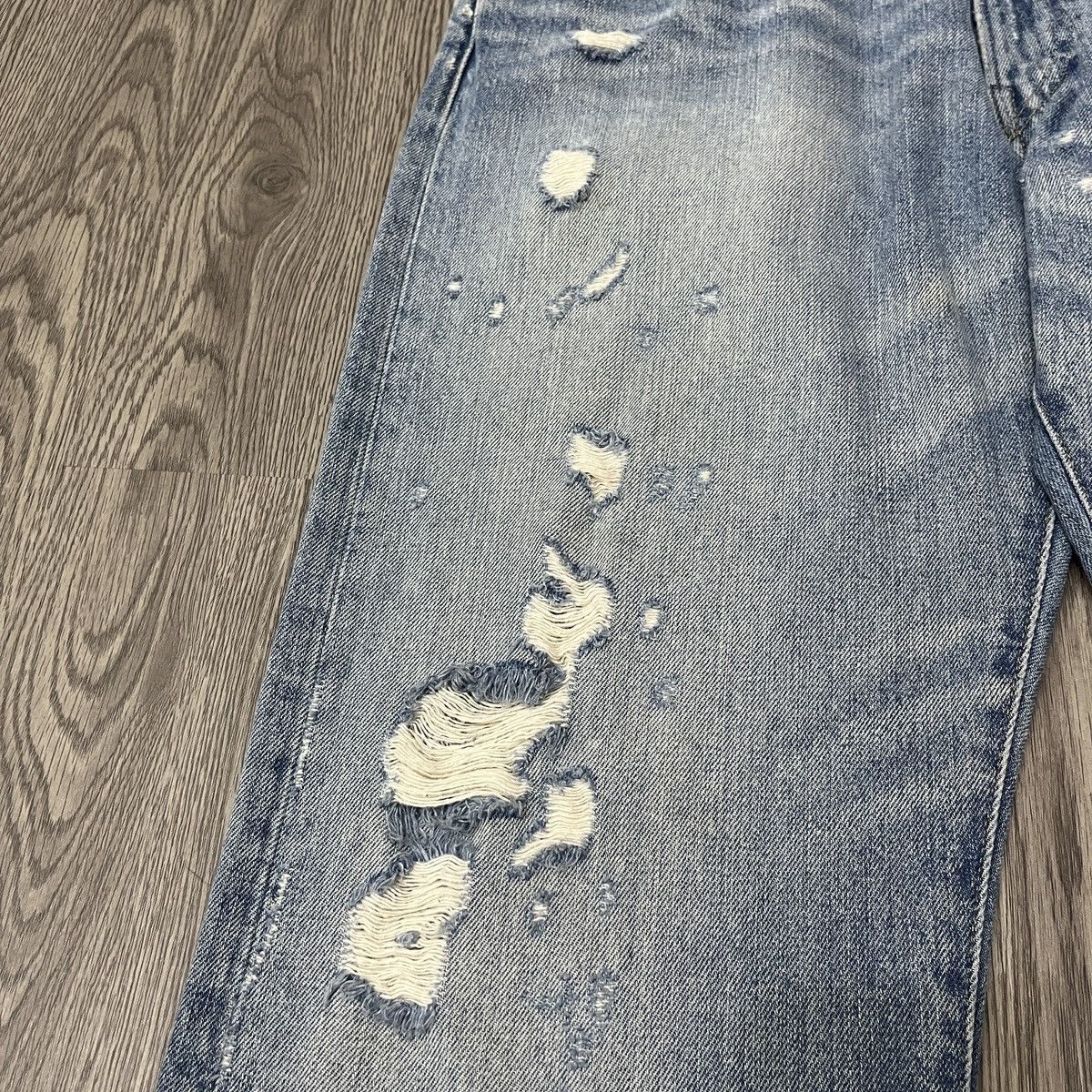 Polo Ralph Lauren Polo Ralph Lauren Distressed Denim Blue Sky ifsix Lgb Style Size US 36 / EU 52 - 8 Thumbnail