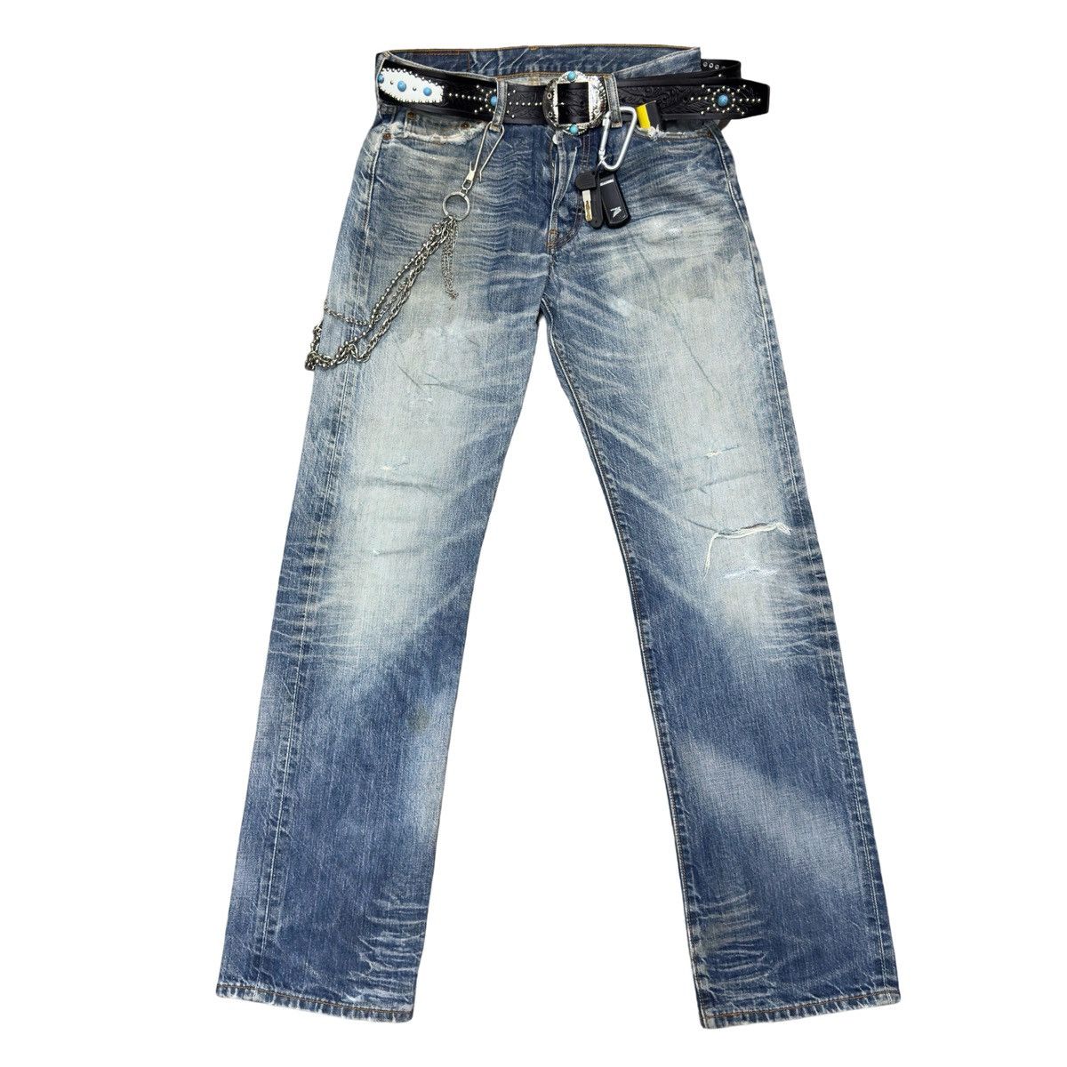 Levi's × Levi's Made & Crafted × Levi's Vintage Clothing Distressed Levis 501 Size US 32 / EU 48 - 10 Thumbnail