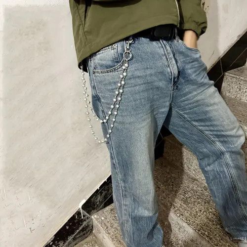 Jewelry Double Layer Pearl Wallet Chain, Pants Chain, Belt Chain Size ONE SIZE - 1 Preview