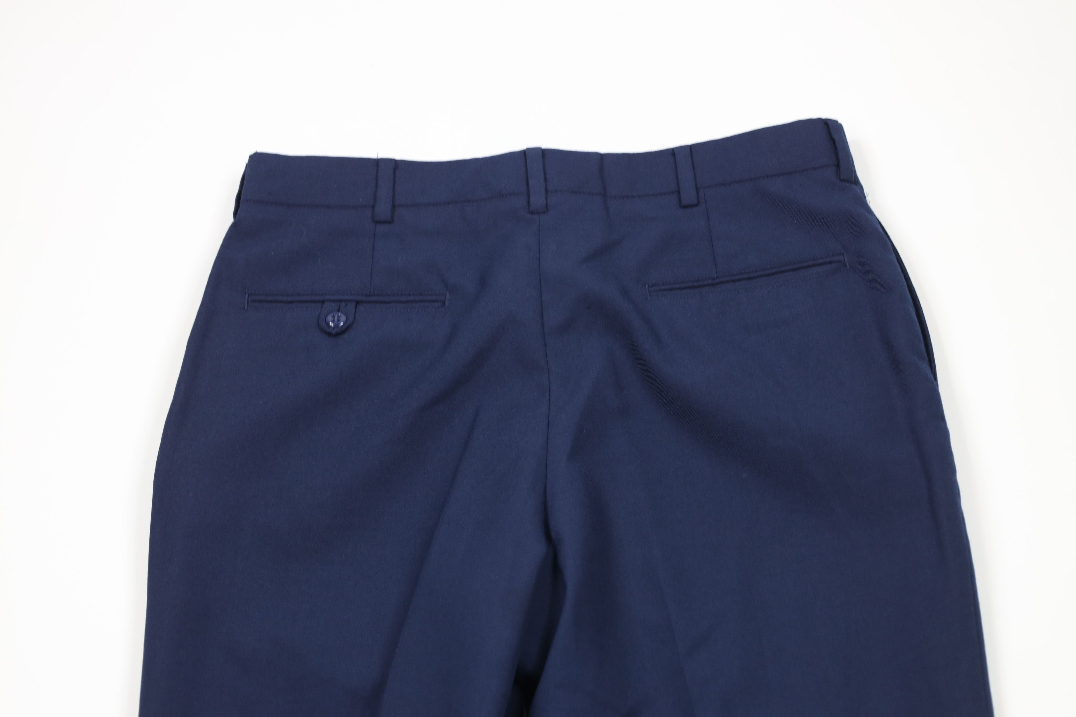 Vintage Vintage 90s Streetwear Wide Leg Chino Pants Navy Blue USA Size US 32 / EU 48 - 10 Thumbnail