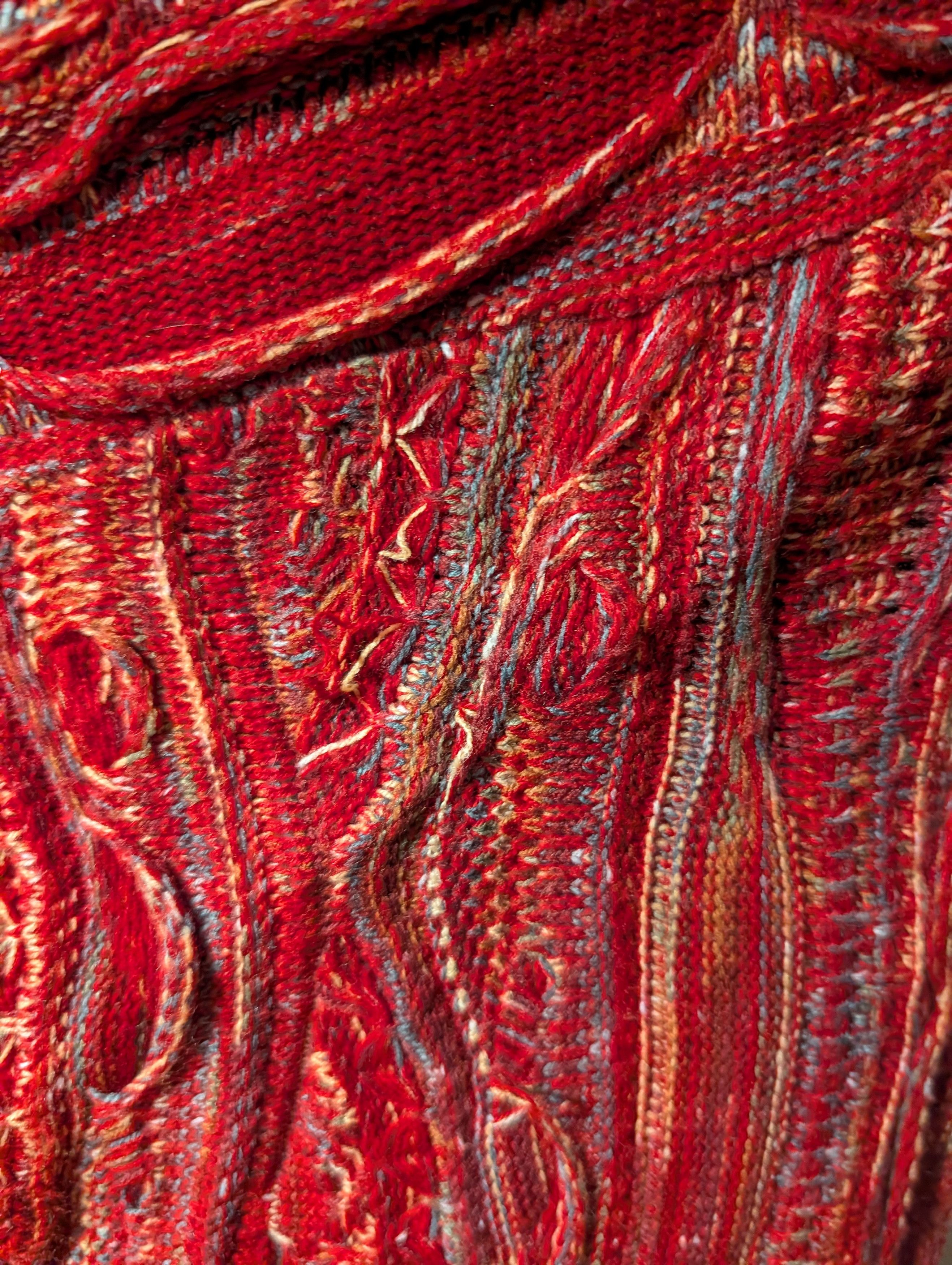 Coogi VTG Zen 3D Knitted Sweater Coogi Style Abstract Texture Size US L / EU 52-54 / 3 - 8 Thumbnail