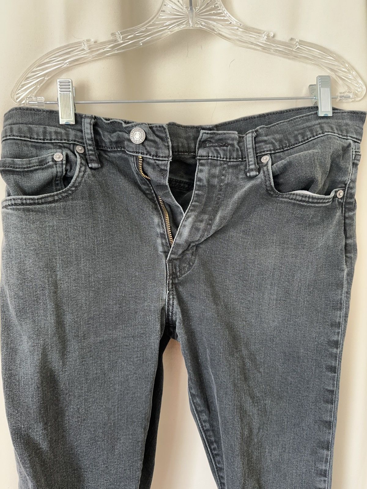 Levi's USED Men's Levis Skinny Jeans Black Size 32x32 Size US 32 / EU 48 - 4 Thumbnail