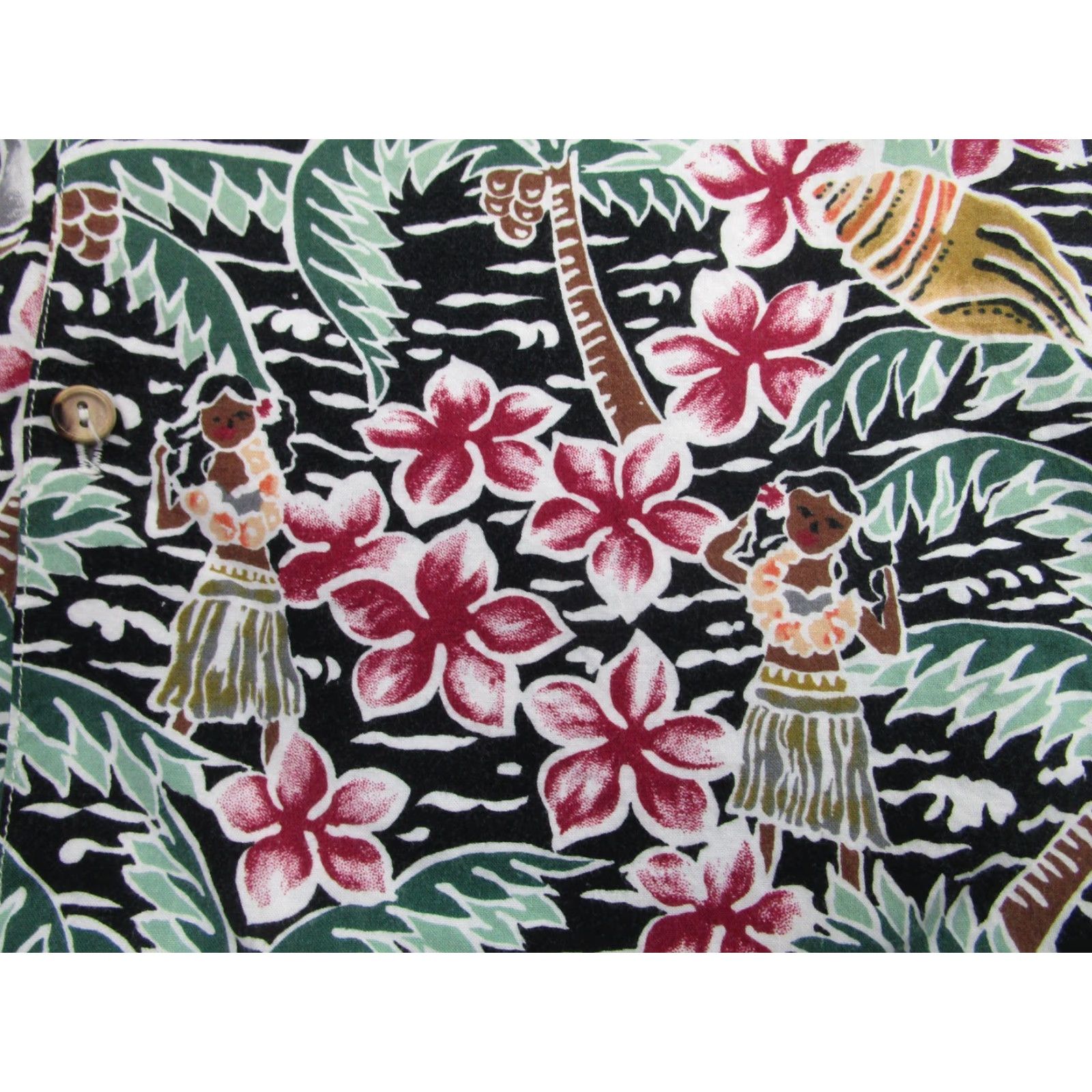 Vintage VINTAGE Cooke Street Hawaiian Shirt Men XL Black Floral Tropical Beach Made USA III Size US XL / EU 56 / 4 - 4 Thumbnail