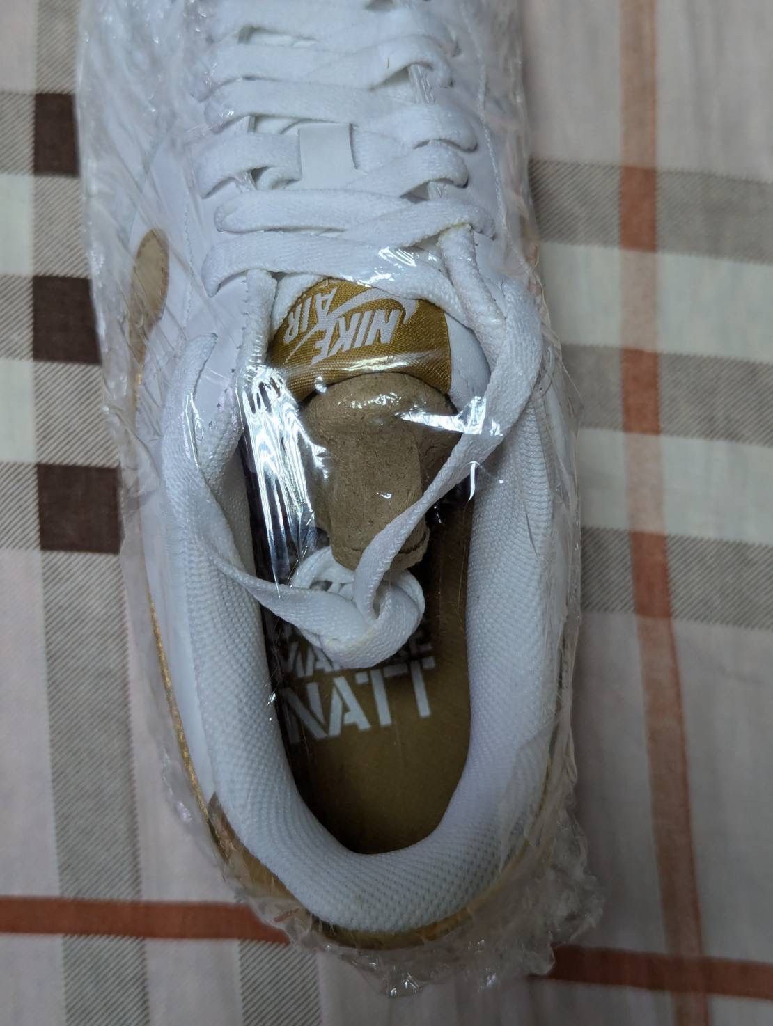 Nike Nike Air Force 1 07 Players - 315092-171 White Metallic Gold Size US 10 / EU 43 - 6 Thumbnail