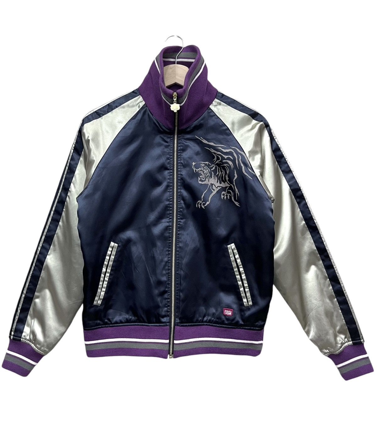 Asics VERYRARE🔥90’s ASICS ONITSUKA TIGER Japanese Souvenir Jacket Size S / US 4 / IT 40 - 2 Thumbnail