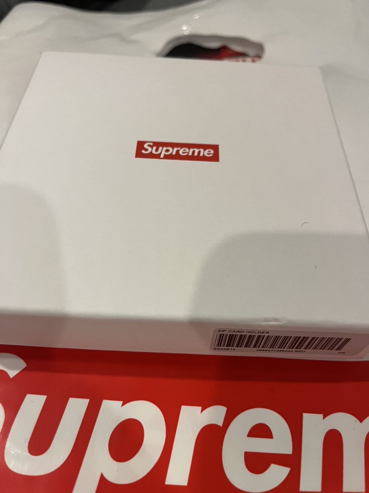 Supreme SS25 Supreme Leather Zip Card Holder Red Size ONE SIZE - 3 Thumbnail
