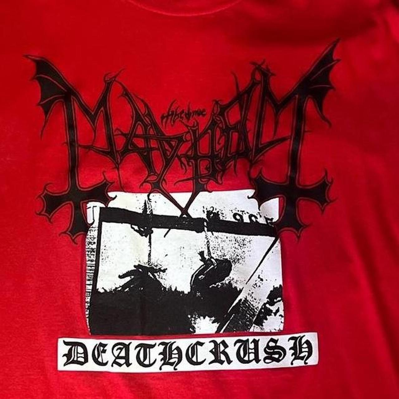 Vintage Mayhem Deathcrush band shirt Size US M / EU 48-50 / 2 - 1 Thumbnail