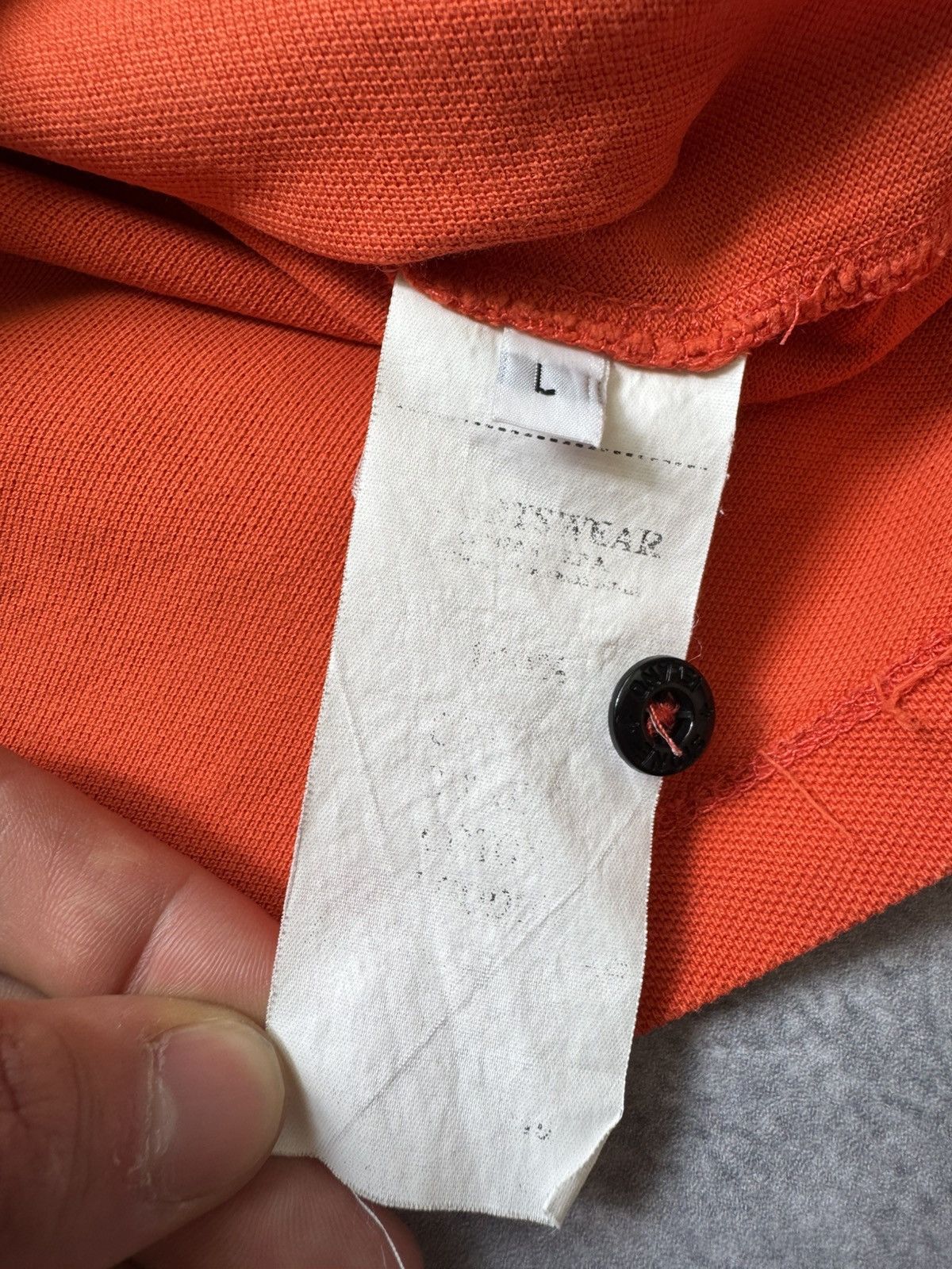 Stone Island × Vintage Vintage Stone Island Polo Shirt Patch Program Logo Size US L / EU 52-54 / 3 - 7 Thumbnail