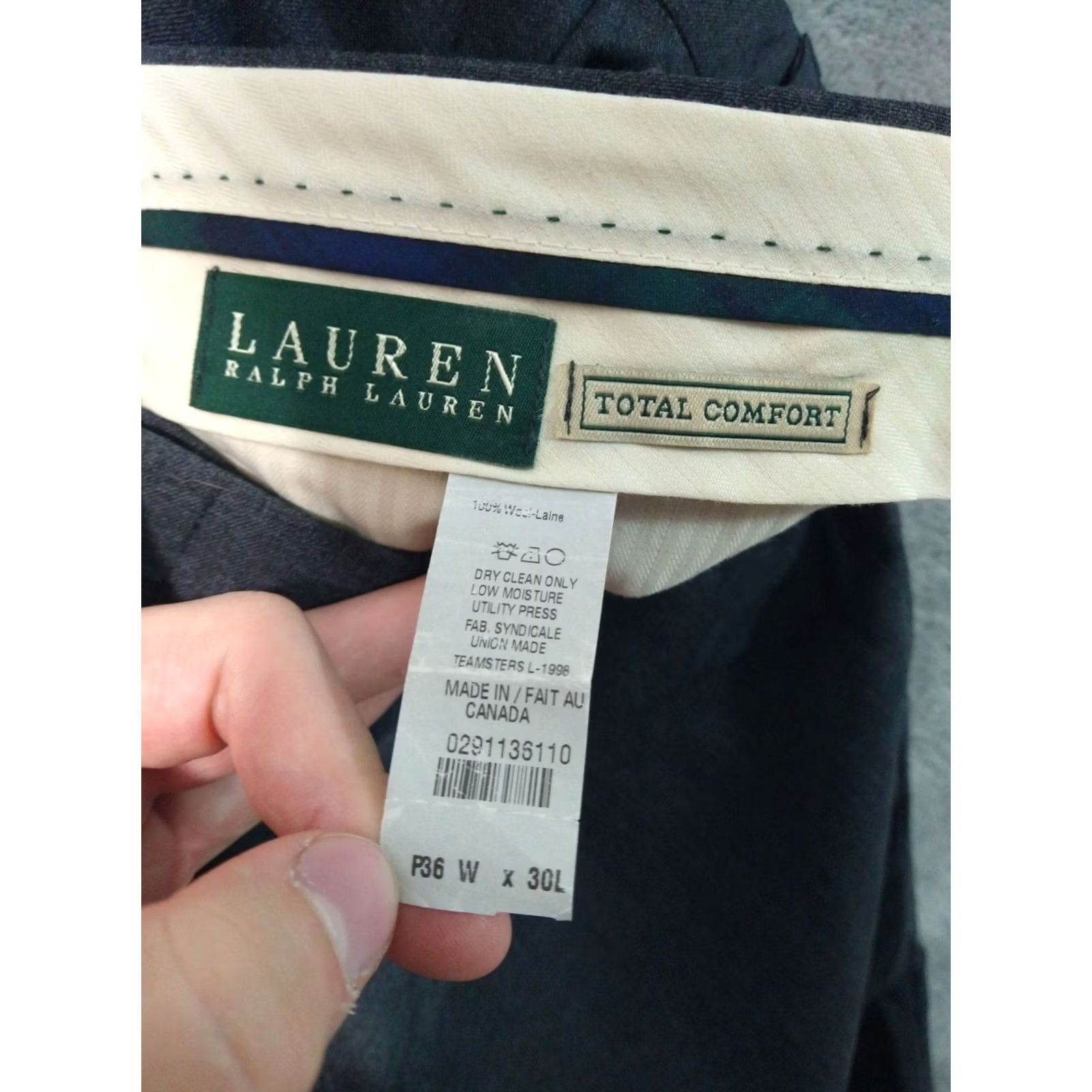 Ralph Lauren Ralph Lauren Dress Pants Men 36x30 Gray Wool Total Comfort Flat Front Straight Dress Pants Mens Gray Wool Flat Front 36 Inseam 30in Size US 36 / EU 52 - 7 Thumbnail