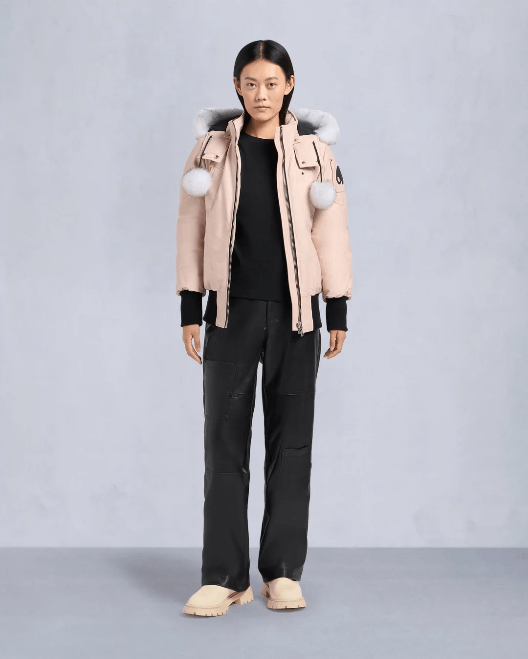 Moose Knuckles ORIGINAL DEBBIE SHEARLING BOMBER JACKET Size M / US 6-8 / IT 42-44 - 1 Thumbnail
