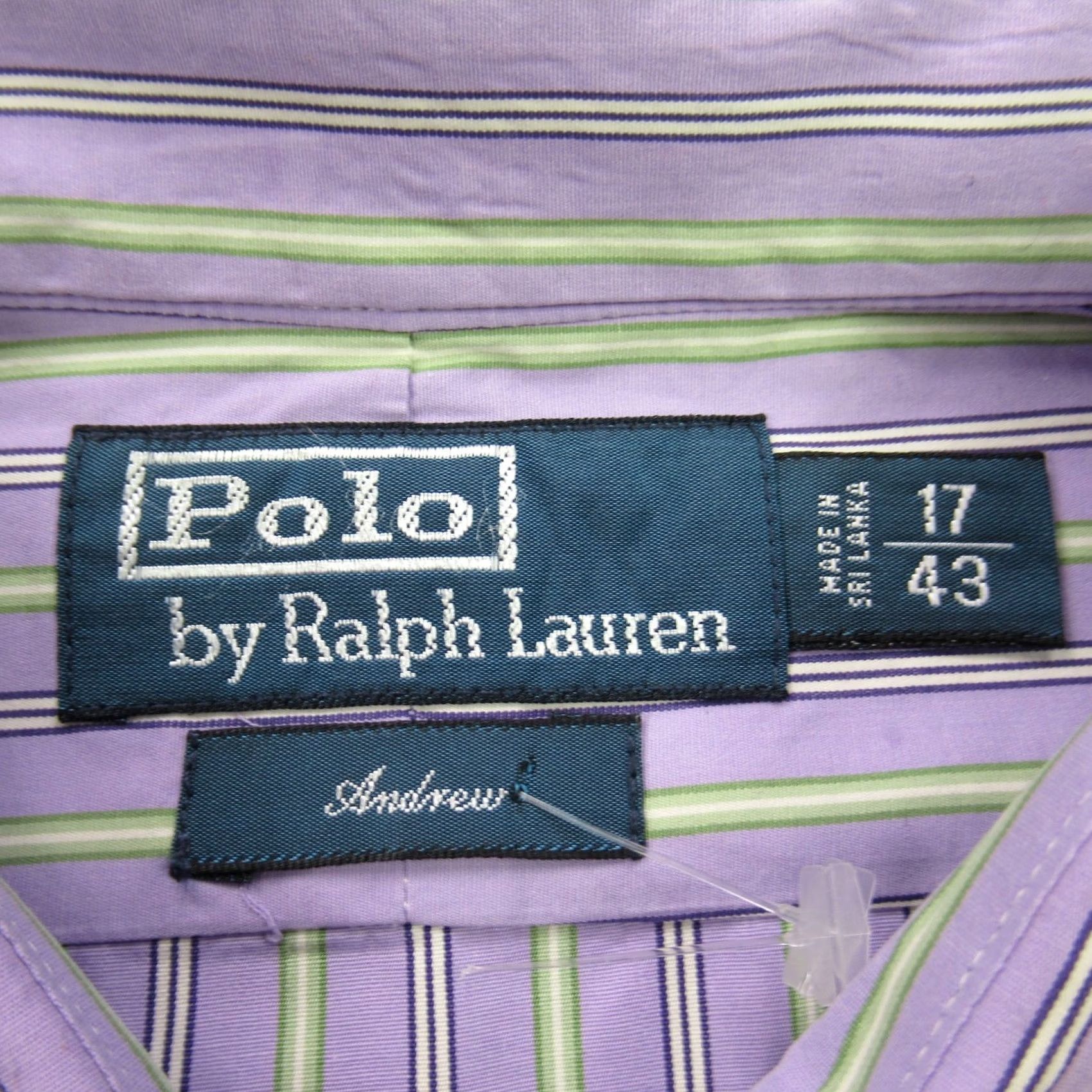 Polo Ralph Lauren Polo Ralph Lauren Shirt Mens 17 Long Sleeve Button Front Andrew Purple Stripes Shirt Mens 17 Long Sleeve Button Front Andrew Purple Stripes Size US L / EU 52-54 / 3 - 4 Thumbnail