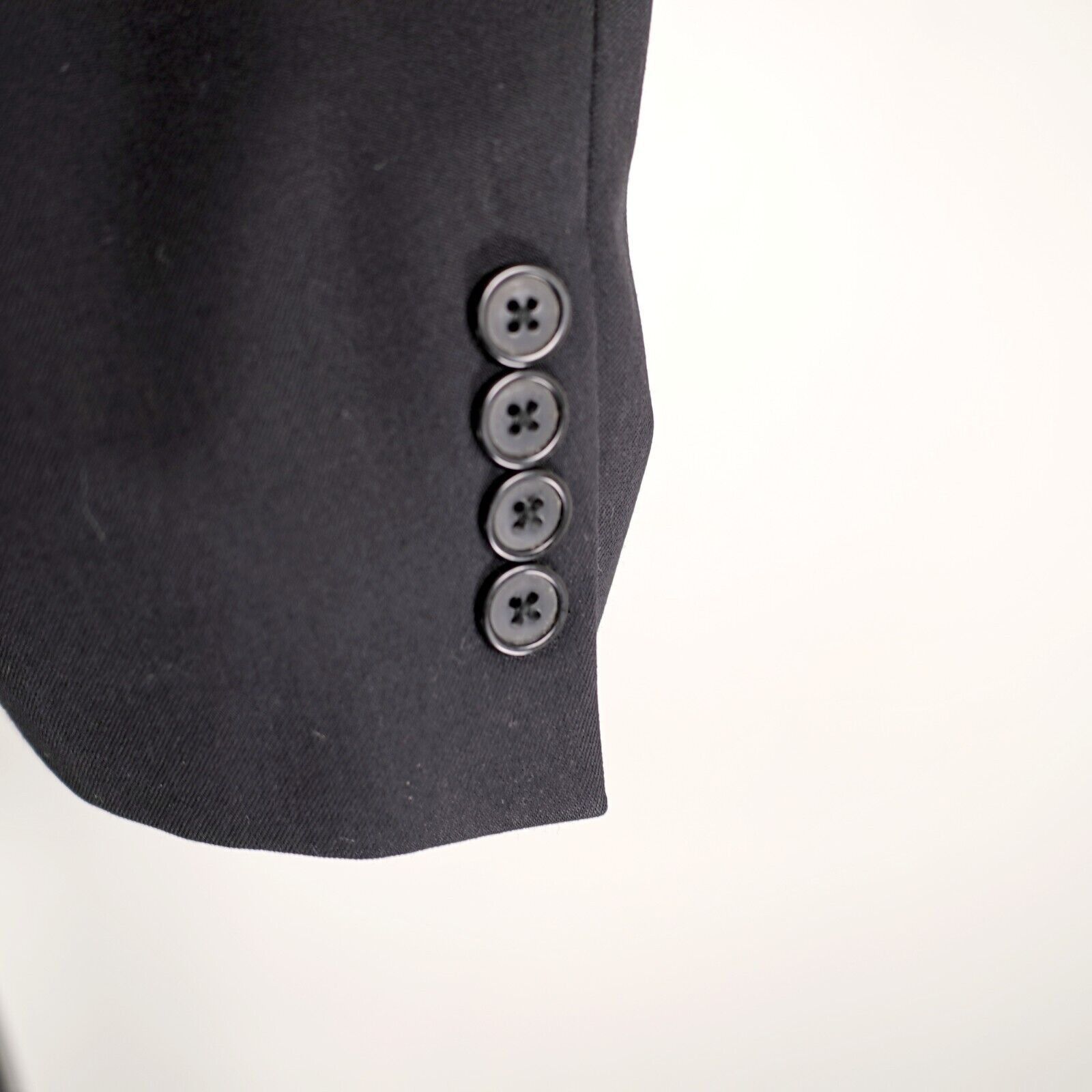 Calvin Klein Calvin Klein Wool Black 3 Button Blazer 42R Macy's Twill Wea Size 42R - 3 Thumbnail