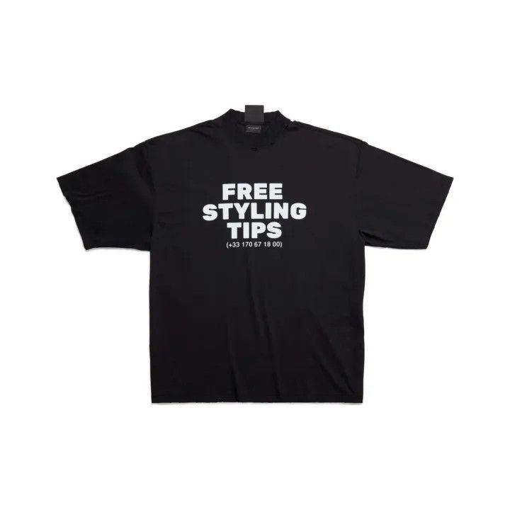 Balenciaga Balenciaga SS23 Black Graphic Short Sleeve T-Shirt Size US M / EU 48-50 / 2 - 1 Thumbnail