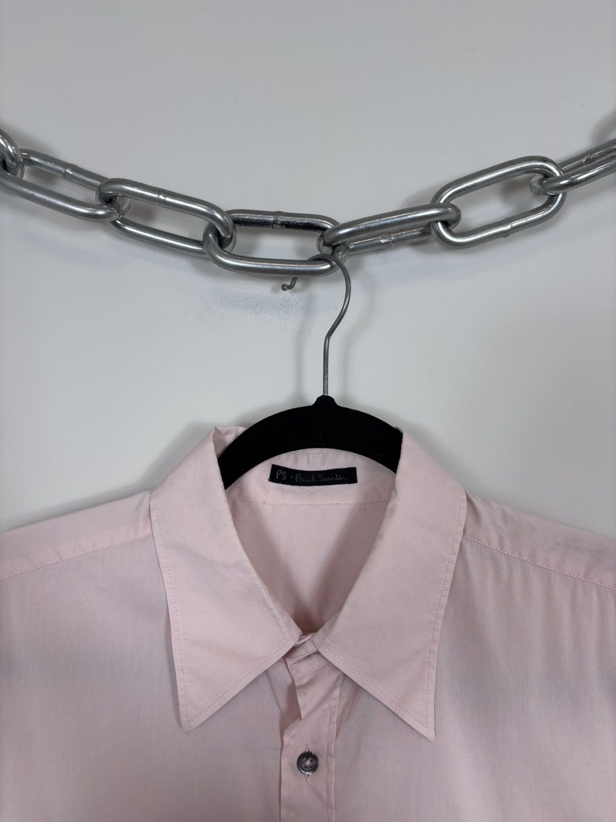 Paul Smith Paul Smith Men’s Pink Pocket Short Sleeve Shirt Cotton Blend Size US M / EU 48-50 / 2 - 4 Thumbnail