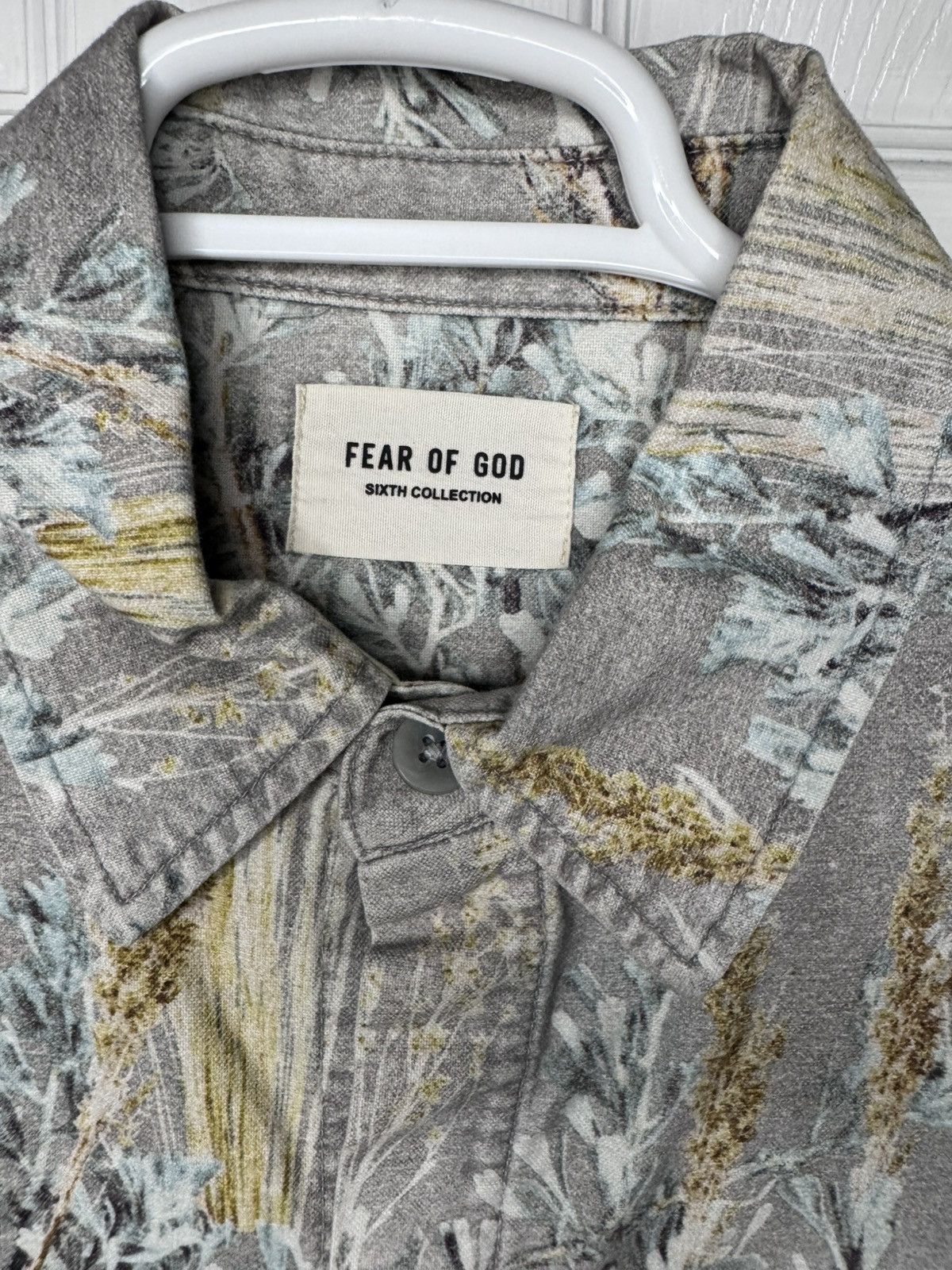 Fear of God Fear of God Sixth Collection Camo Button Down Size L Size US L / EU 52-54 / 3 - 3 Thumbnail