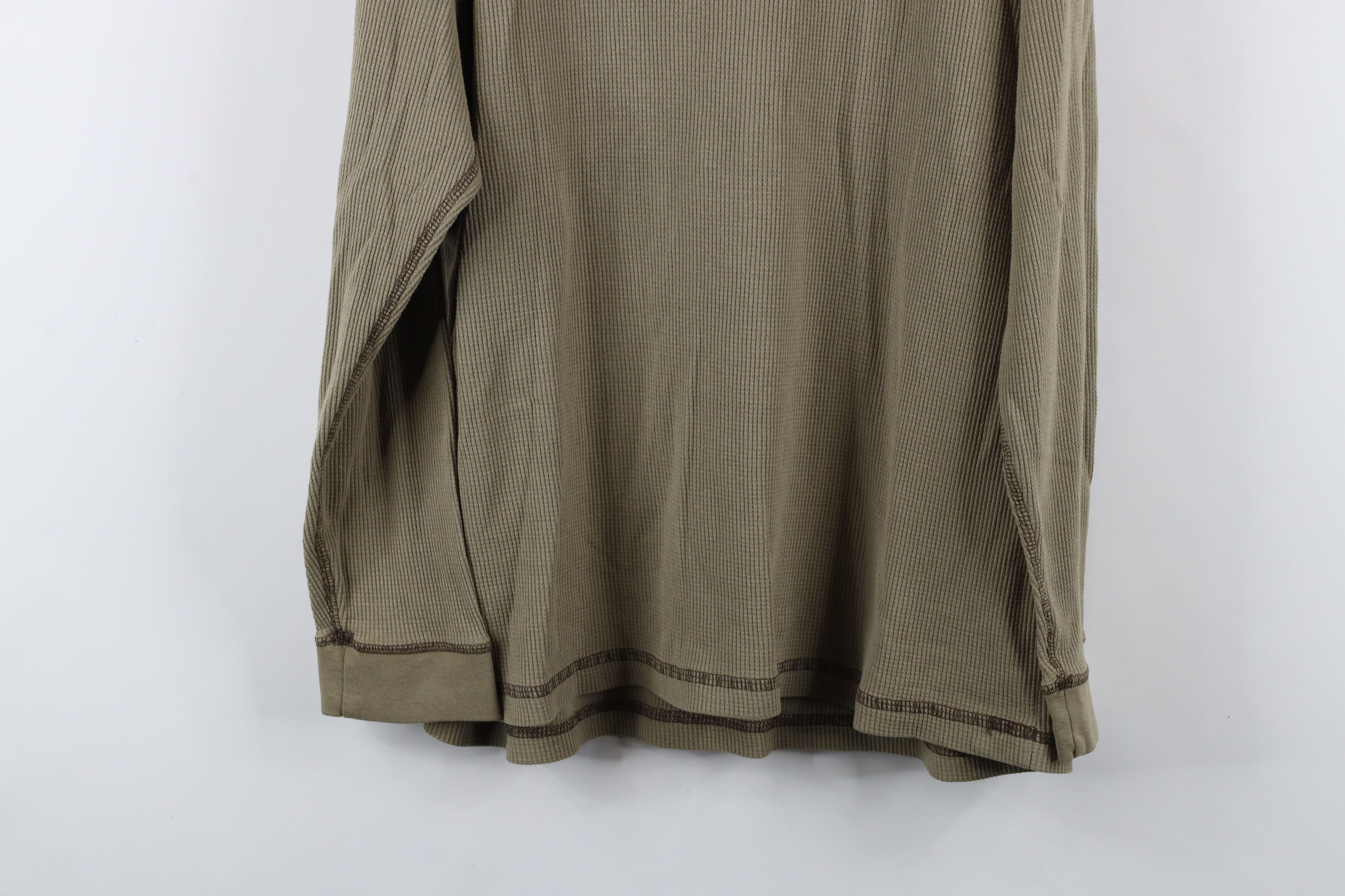 Vintage Vintage Y2K Streetwear Thermal Waffle Knit Henley T-Shirt Size US XL / EU 56 / 4 - 9 Thumbnail