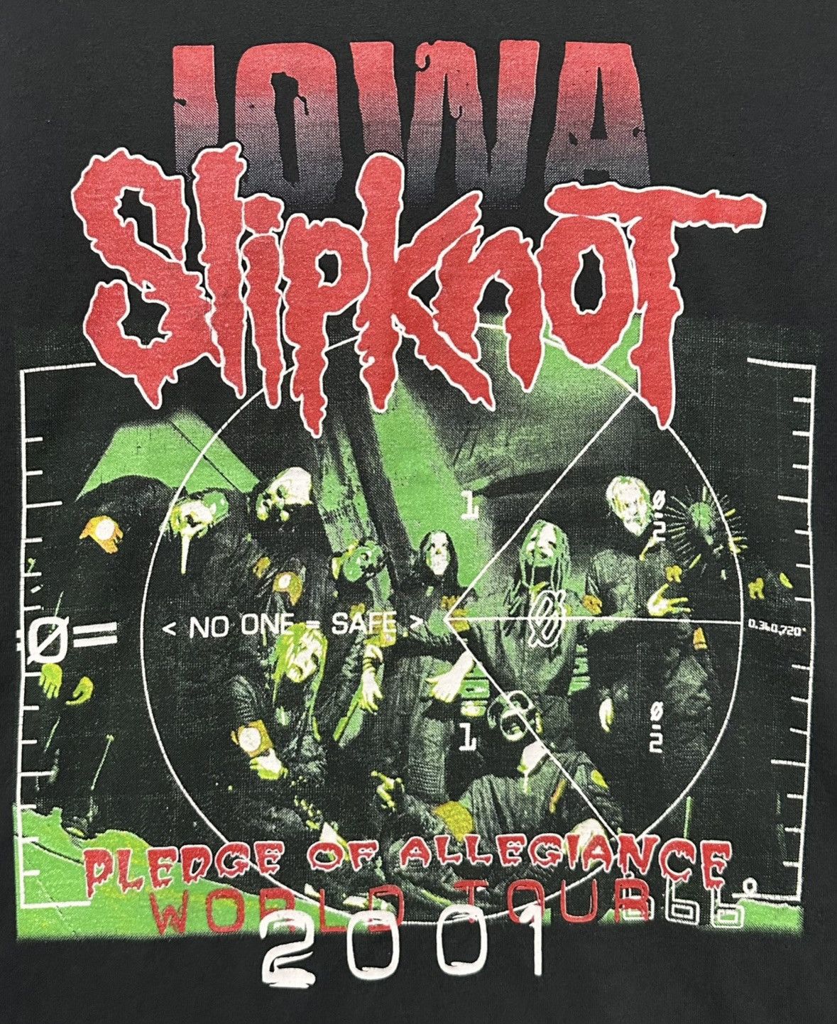 Fruit Of The Loom Slipknot Iowa World Tour Band Shirt Size US L / EU 52-54 / 3 - 2 Thumbnail