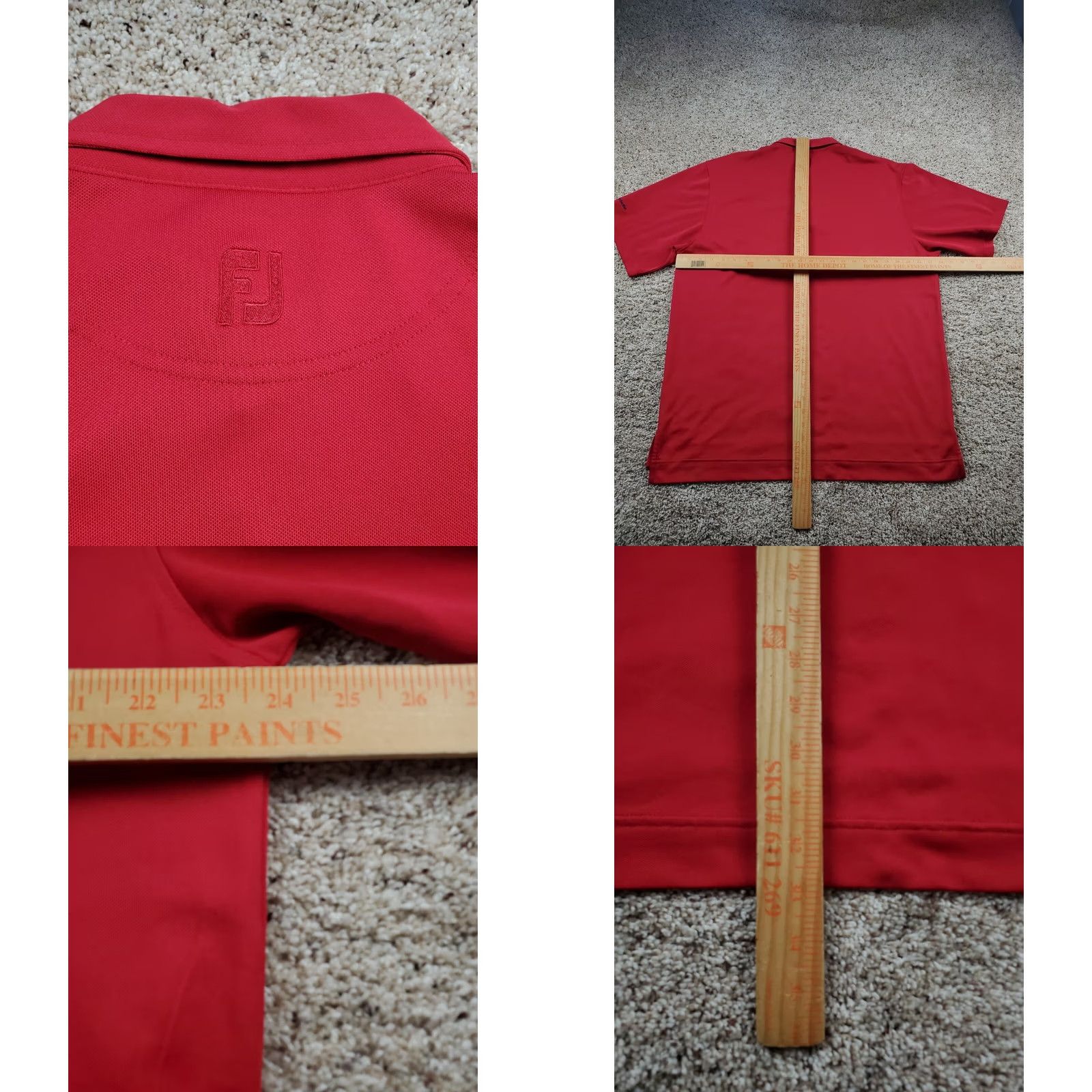 Footjoy FootJoy Polo Shirt L Mens Red Short Sleeve Stretch Golf Size US L / EU 52-54 / 3 - 8 Thumbnail