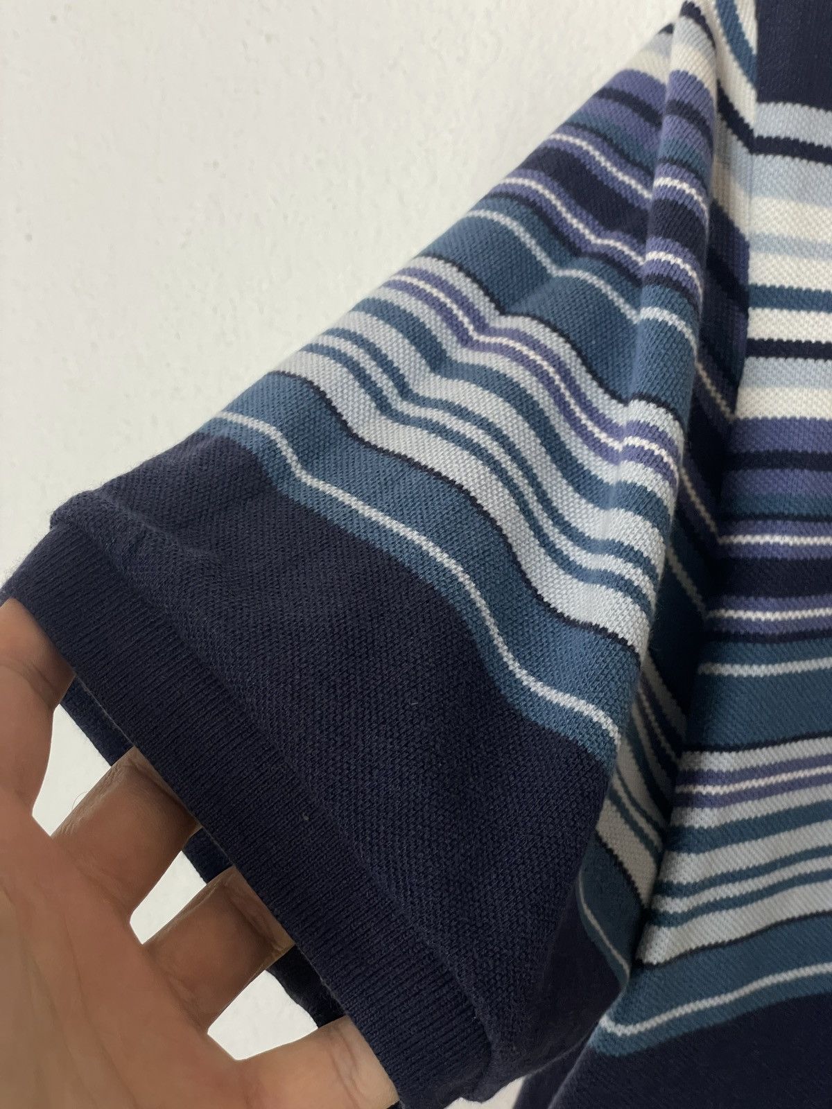 Yves Saint Laurent Vintage YSL Striped Polo Shirt Size US L / EU 52-54 / 3 - 7 Thumbnail