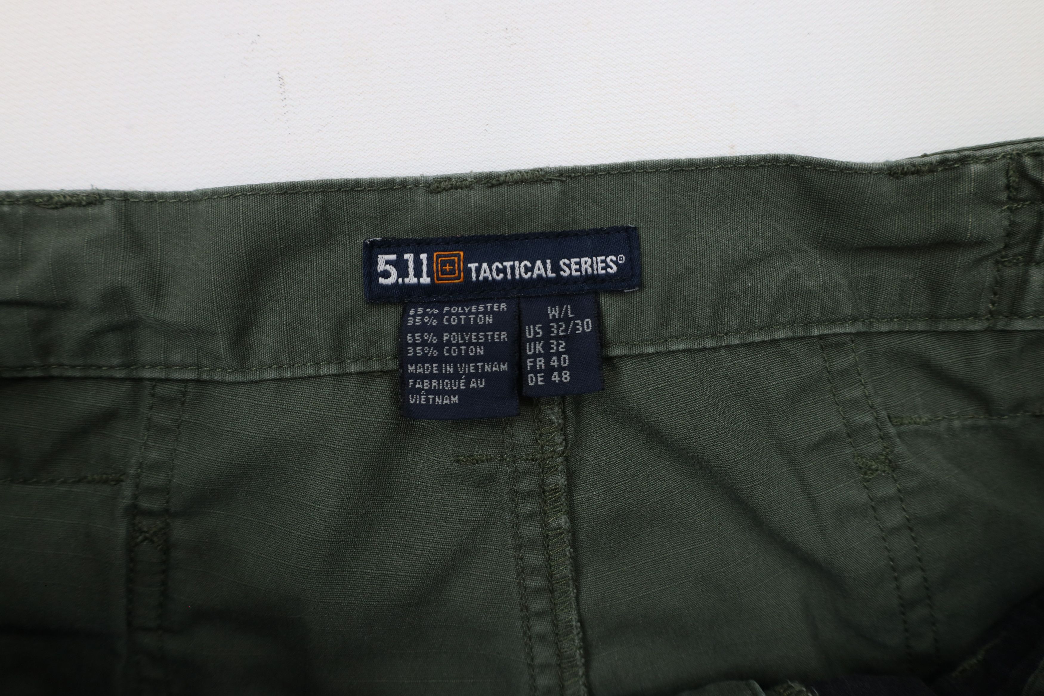 Vintage 5.11 Tactical Series Faded Ripstop Uniform Cargo Pants Green Size US 32 / EU 48 - 6 Thumbnail