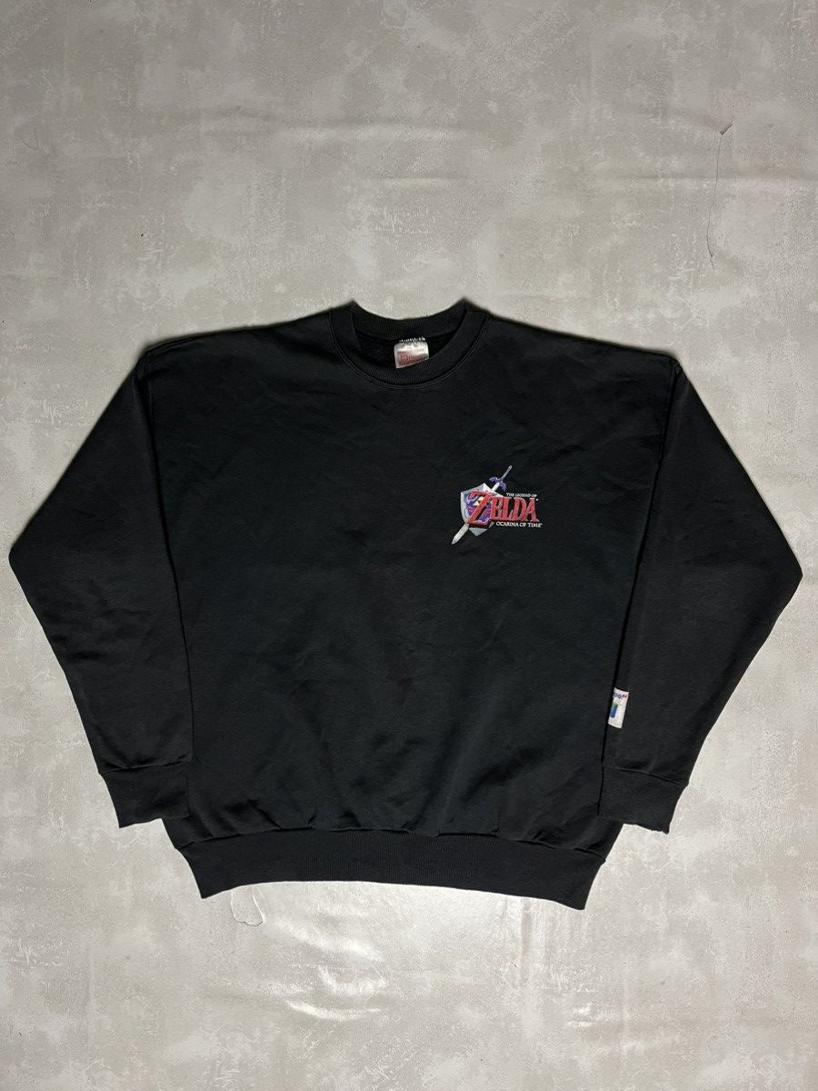 Nintendo × Vintage Vintage 90’s Zelda Ocarina Of Time Nintendo 64 Promo Sweater Size US L / EU 52-54 / 3 - 1 Thumbnail