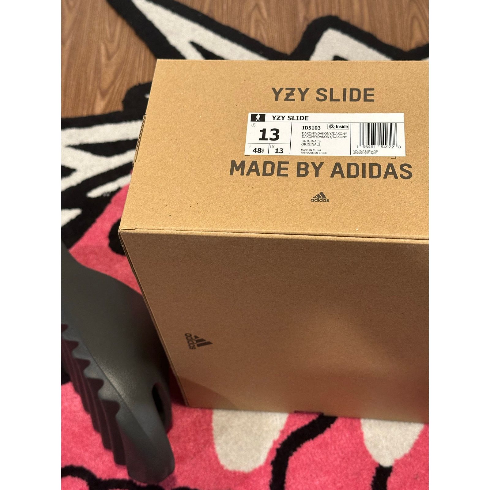 Adidas Adidas Yeezy Slide Dark Onyx - Size 13 - Brand New Size US 13 / EU 46 - 8 Thumbnail