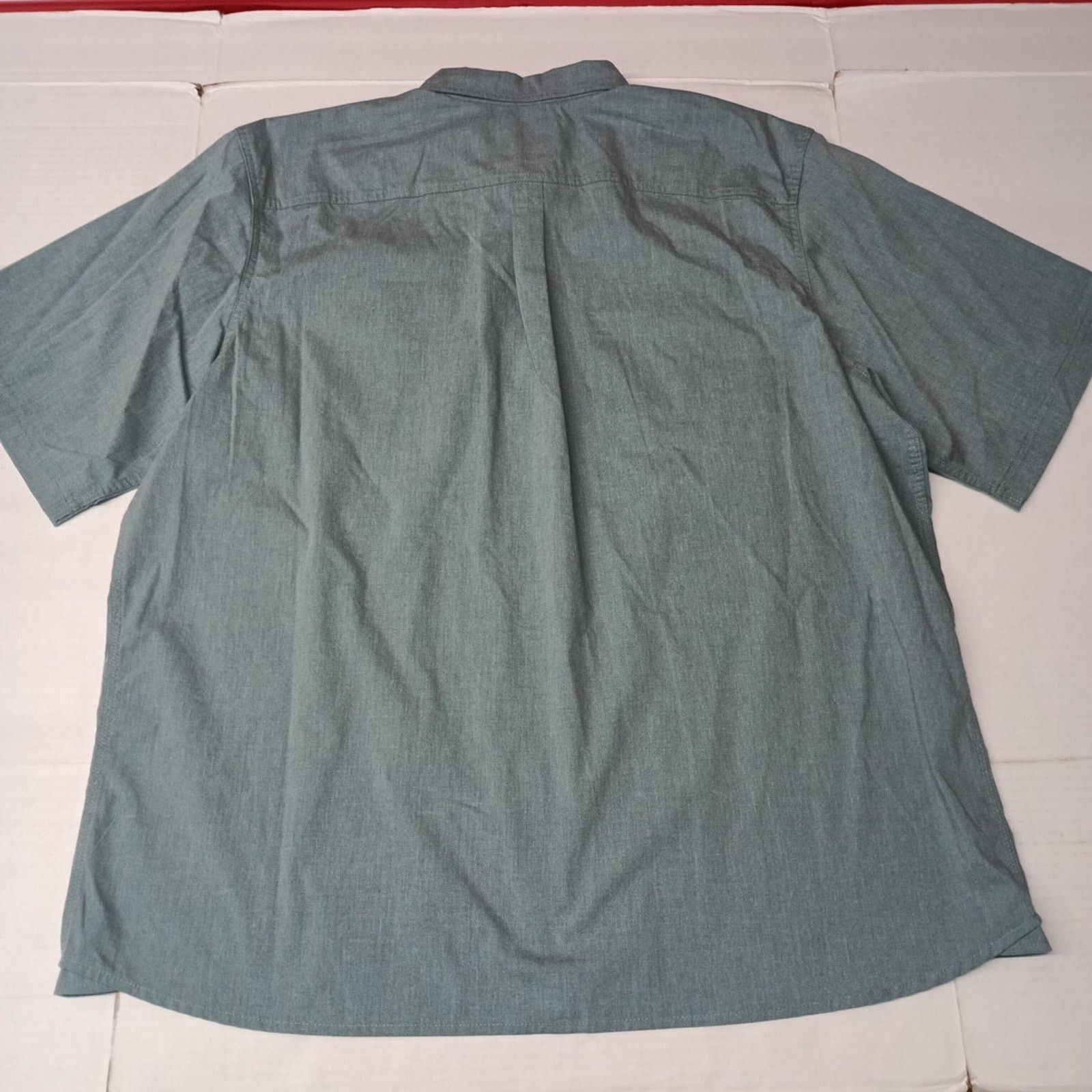 Wrangler Wrangler Men's Relaxed Woven Button Up Shirt Size 2XL Green Size US XXL / EU 58 / 5 - 7 Thumbnail