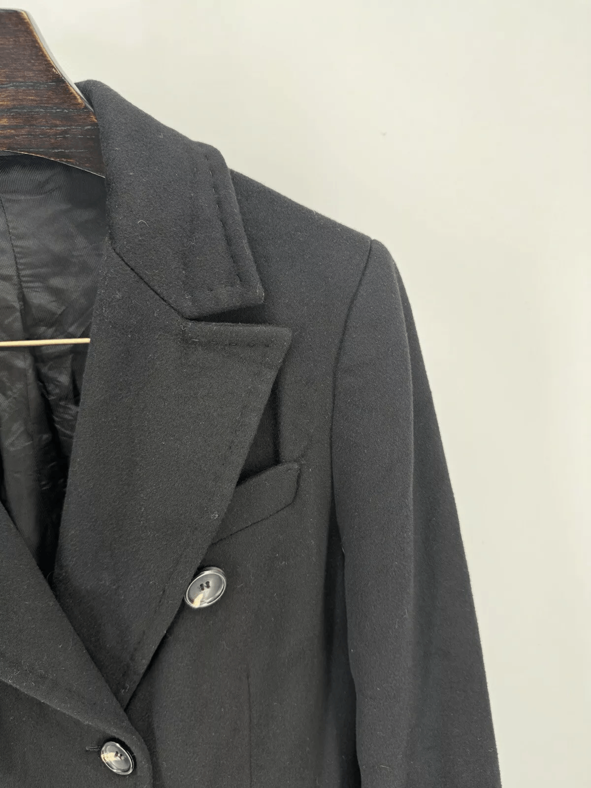 Loro Piana Loro Liana Wool Peacoat XL US 12 IT 48 100% Virgin Wool Size XL / US 12-14 / IT 48-50 - 4 Thumbnail